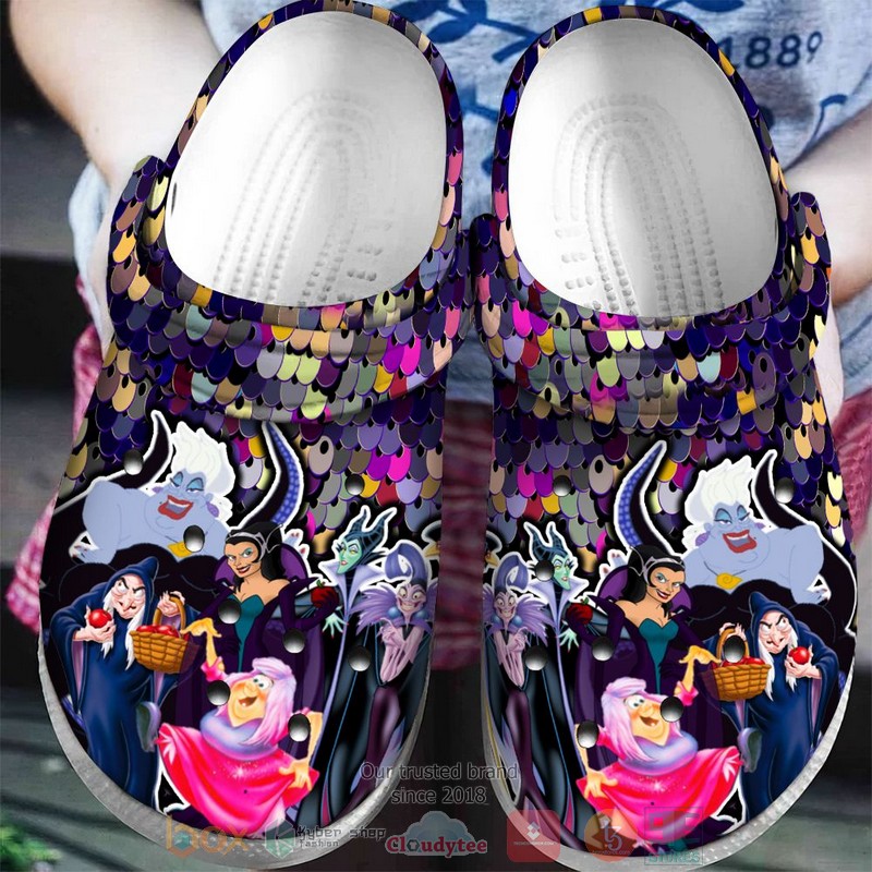 Disney Villains Cartoon Crocs Crocband Clogs Shoes Comfortable For Men Women and Kids