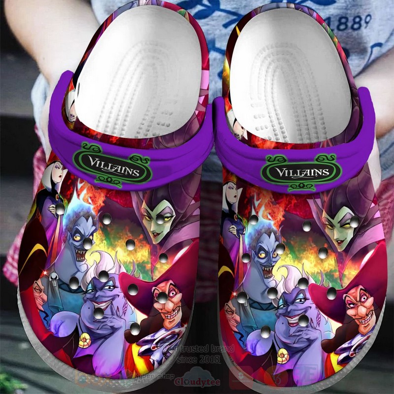 Disney Villains Cartoon Crocs Crocband Clogs Shoes Comfortable For Men Women and Kids