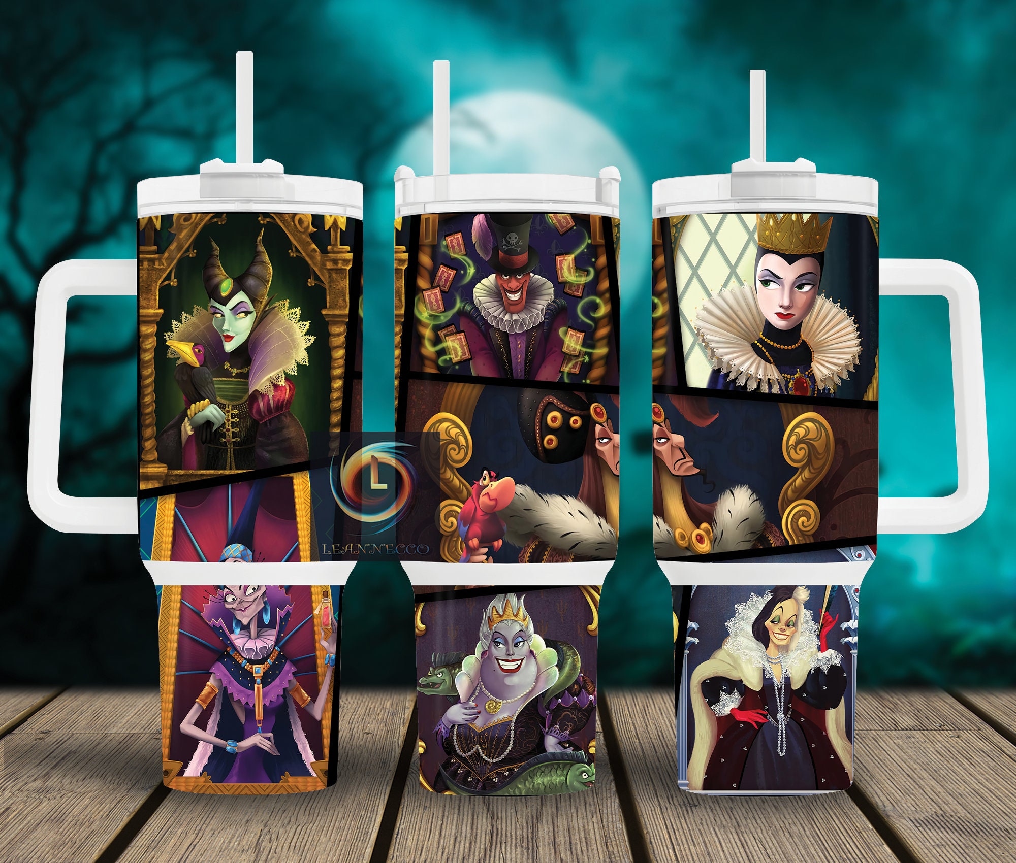 Disney Villains Cartoon Custom Stanley Cup 40 oz 30 oz Tumbler With HandleTVC230101