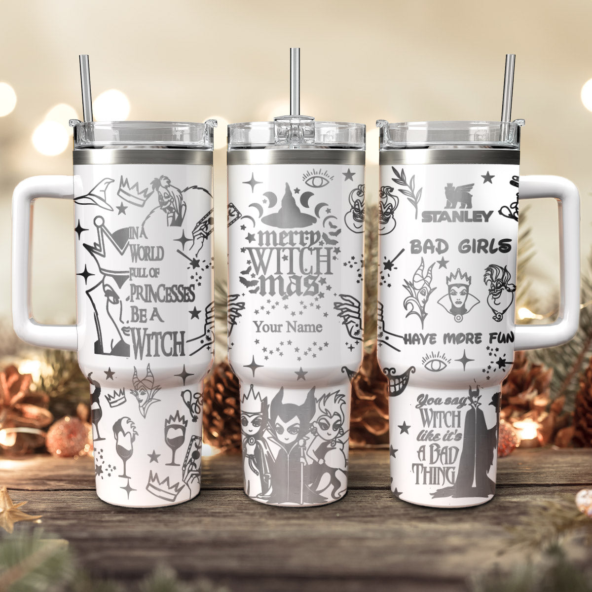 Disney Villains Cartoon Custom Stanley Cup 40 oz 30 oz Tumbler With HandleTVC2301426