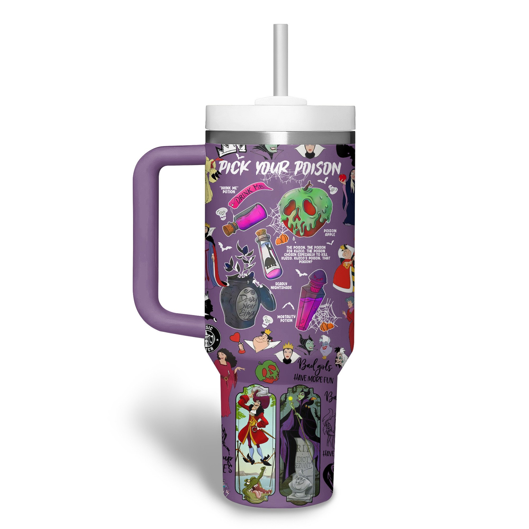 Disney Villains Cartoon Custom Stanley Cup 40 oz 30 oz Tumbler With HandleTVC2301740 - Image 2