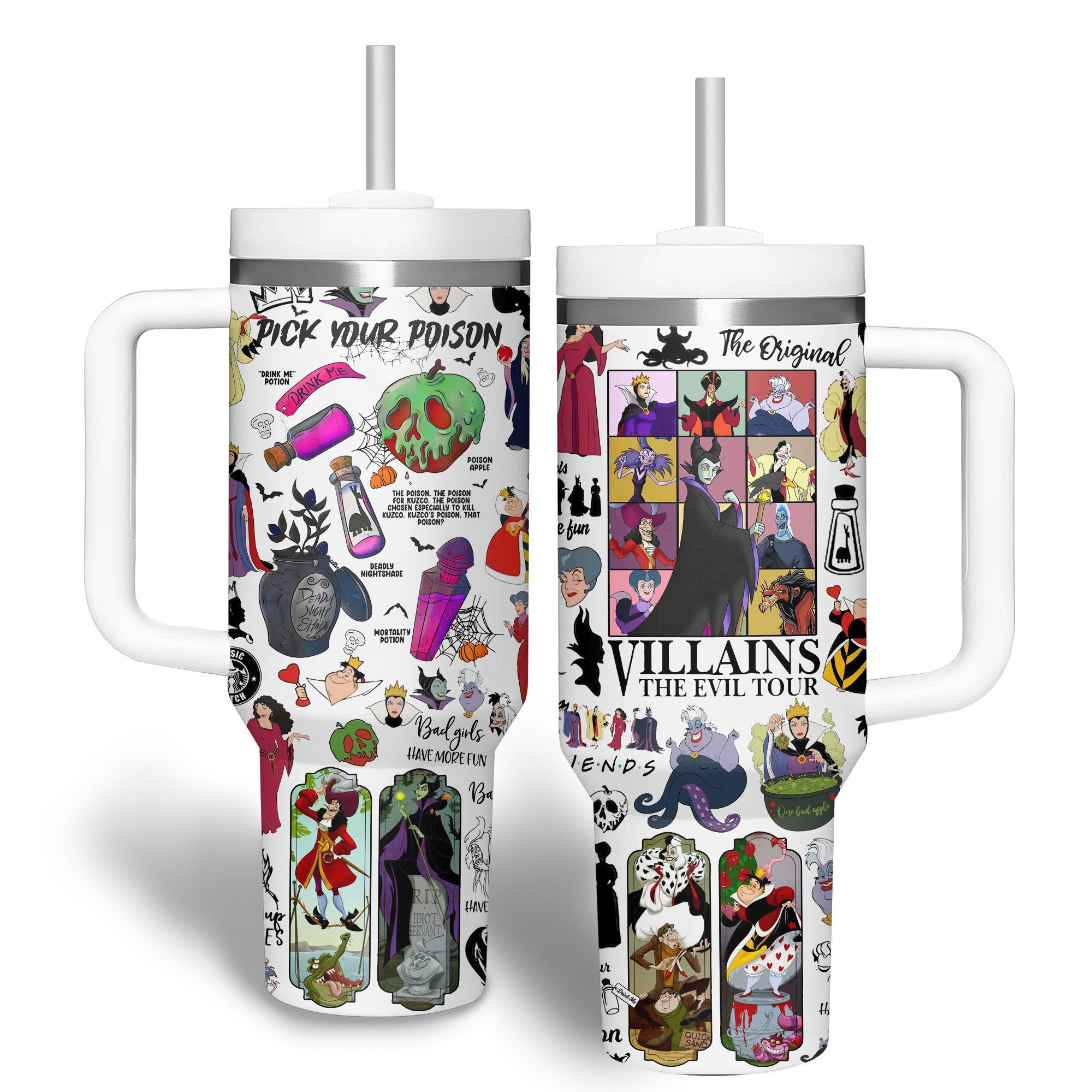 Disney Villains Cartoon Custom Stanley Cup 40 oz 30 oz Tumbler With HandleTVC2301740