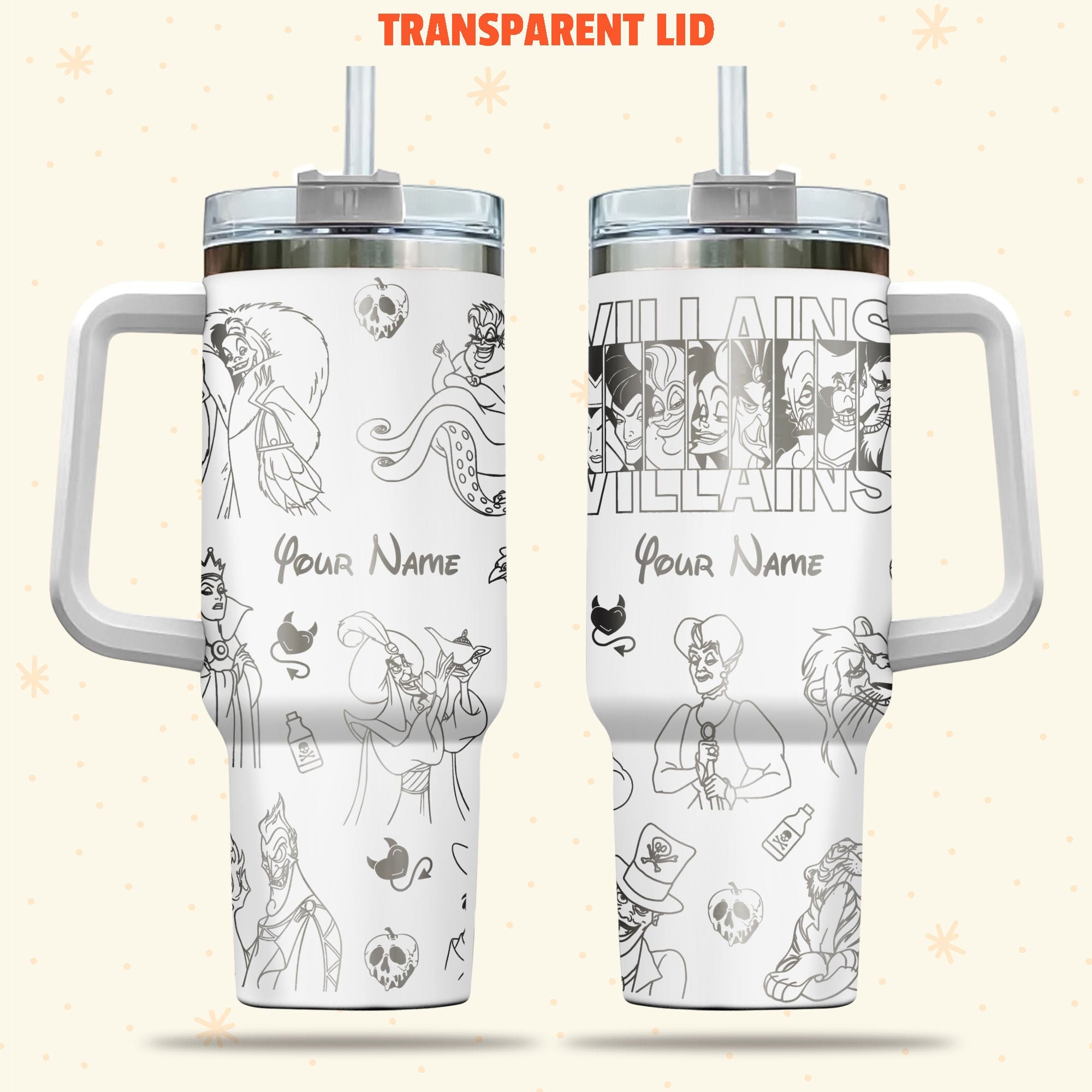 Disney Villains Cartoon Custom Stanley Cup 40 oz 30 oz Tumbler With HandleTVC2301977