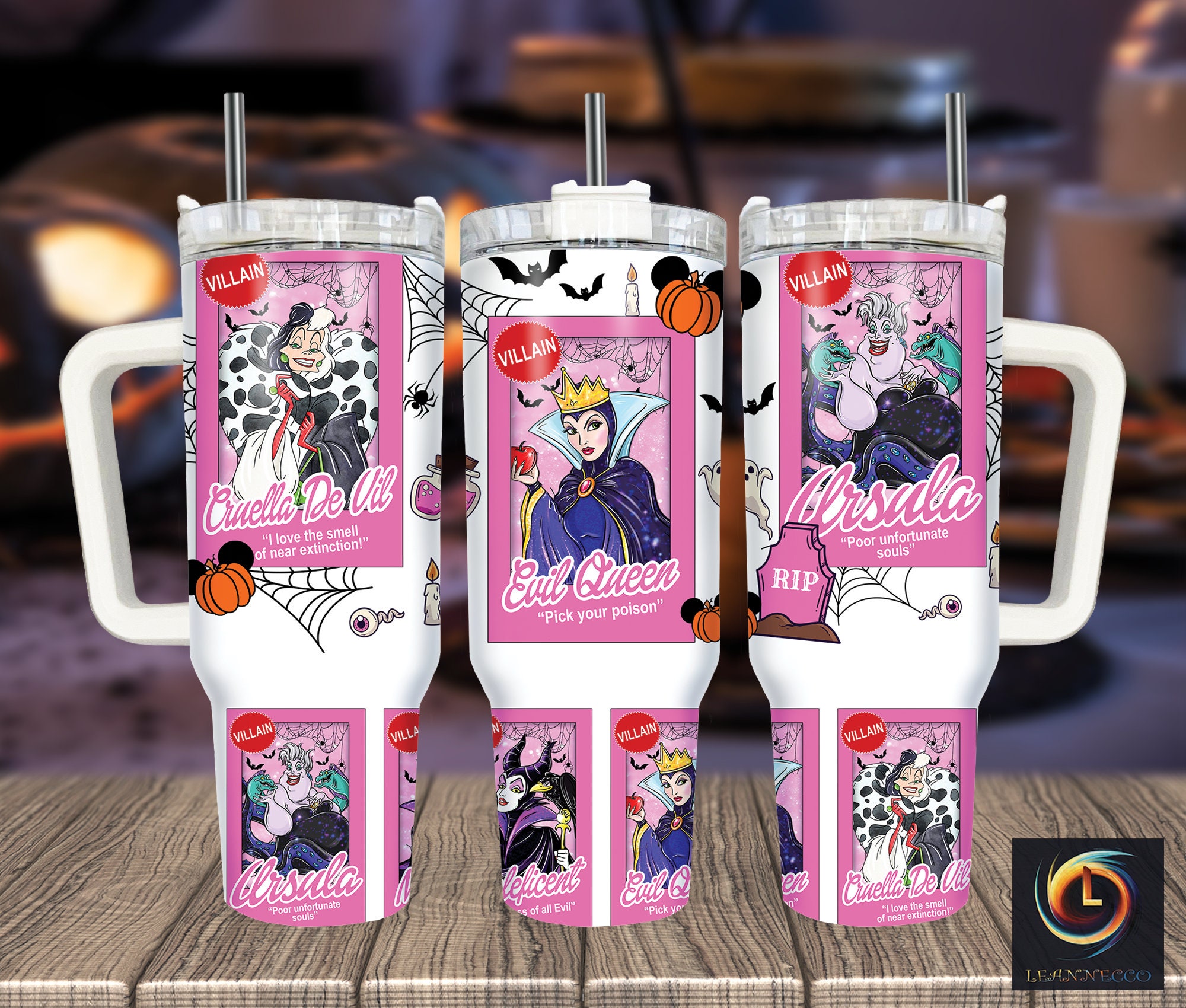 Disney Villains Cartoon Custom Stanley Cup 40 oz 30 oz Tumbler With HandleTVC2301995