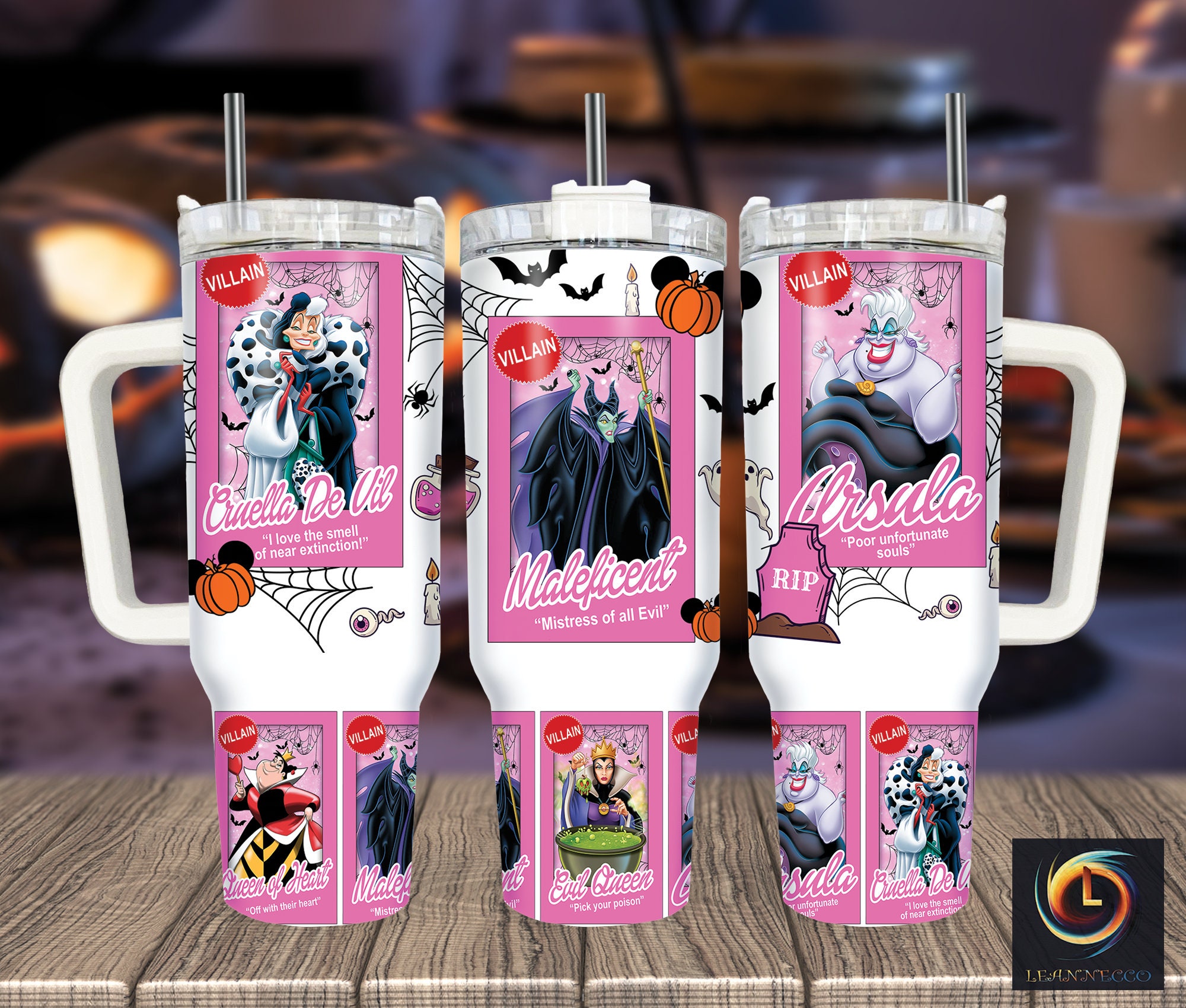 Disney Villains Cartoon Custom Stanley Cup 40 oz 30 oz Tumbler With HandleTVC2301997