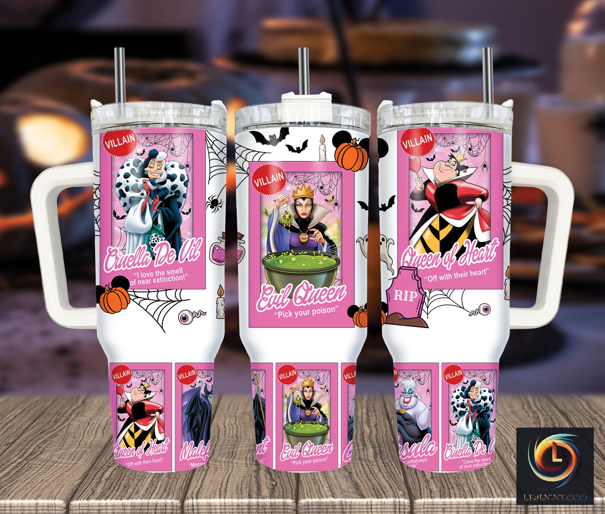 Disney Villains Cartoon Custom Stanley Cup 40 oz 30 oz Tumbler With HandleTVC2301999