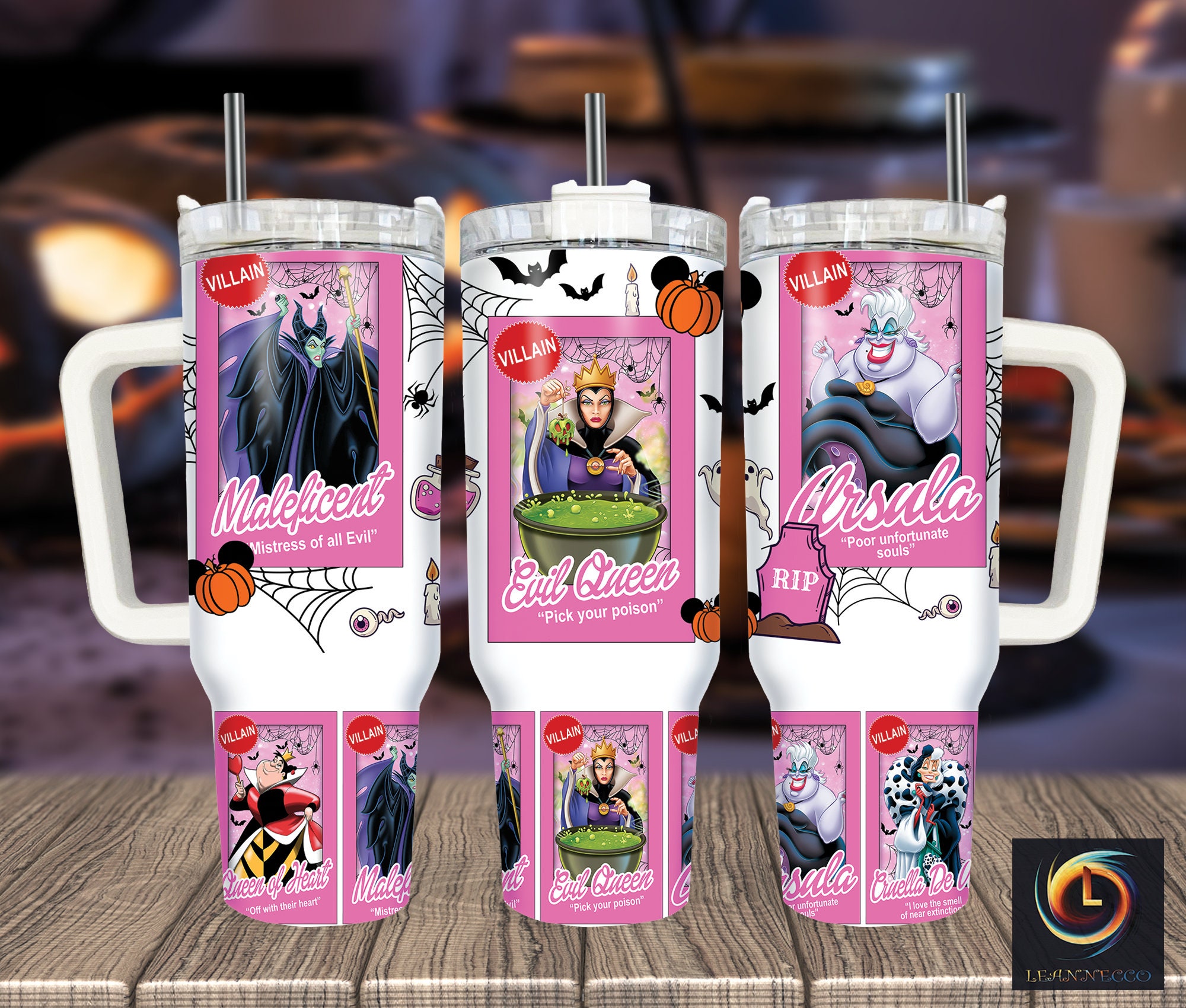 Disney Villains Cartoon Custom Stanley Cup 40 oz 30 oz Tumbler With HandleTVC2301999