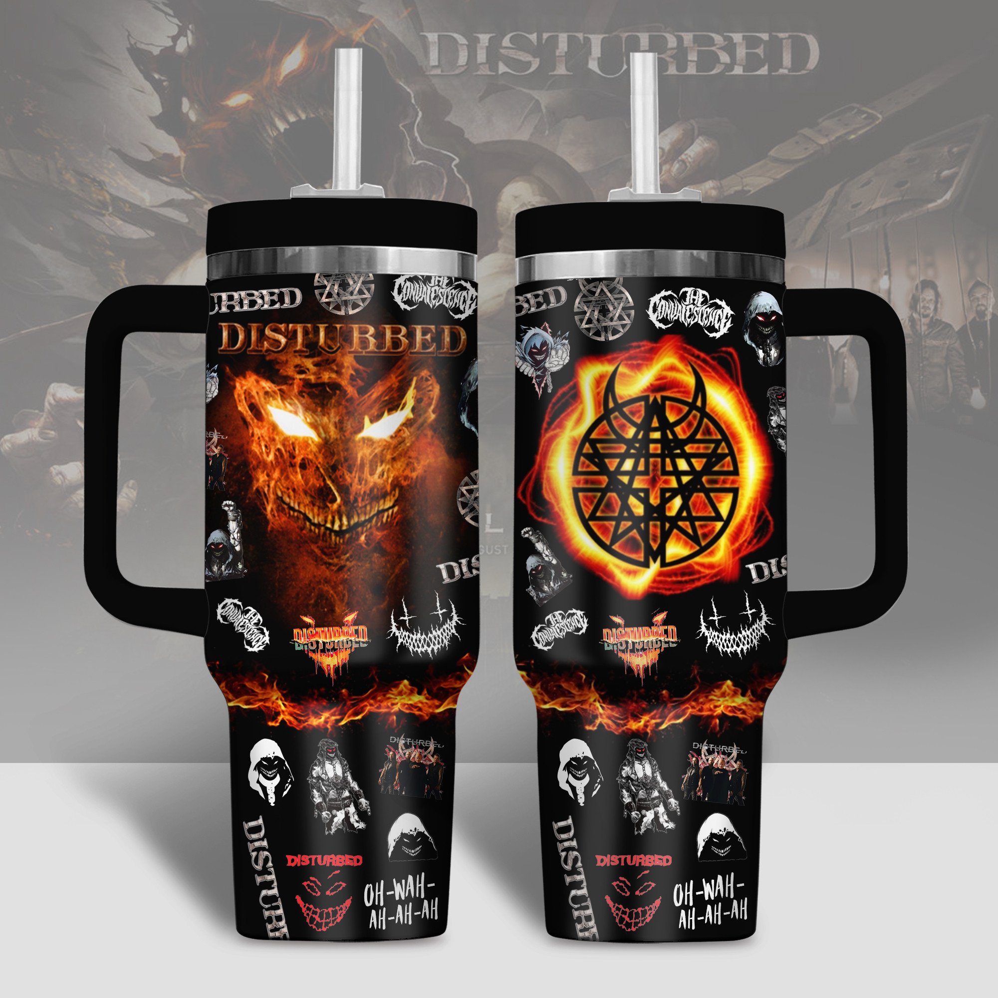 Disturbed Music Custom Stanley Cup 40 oz 30 oz Tumbler With HandleTVC2301801