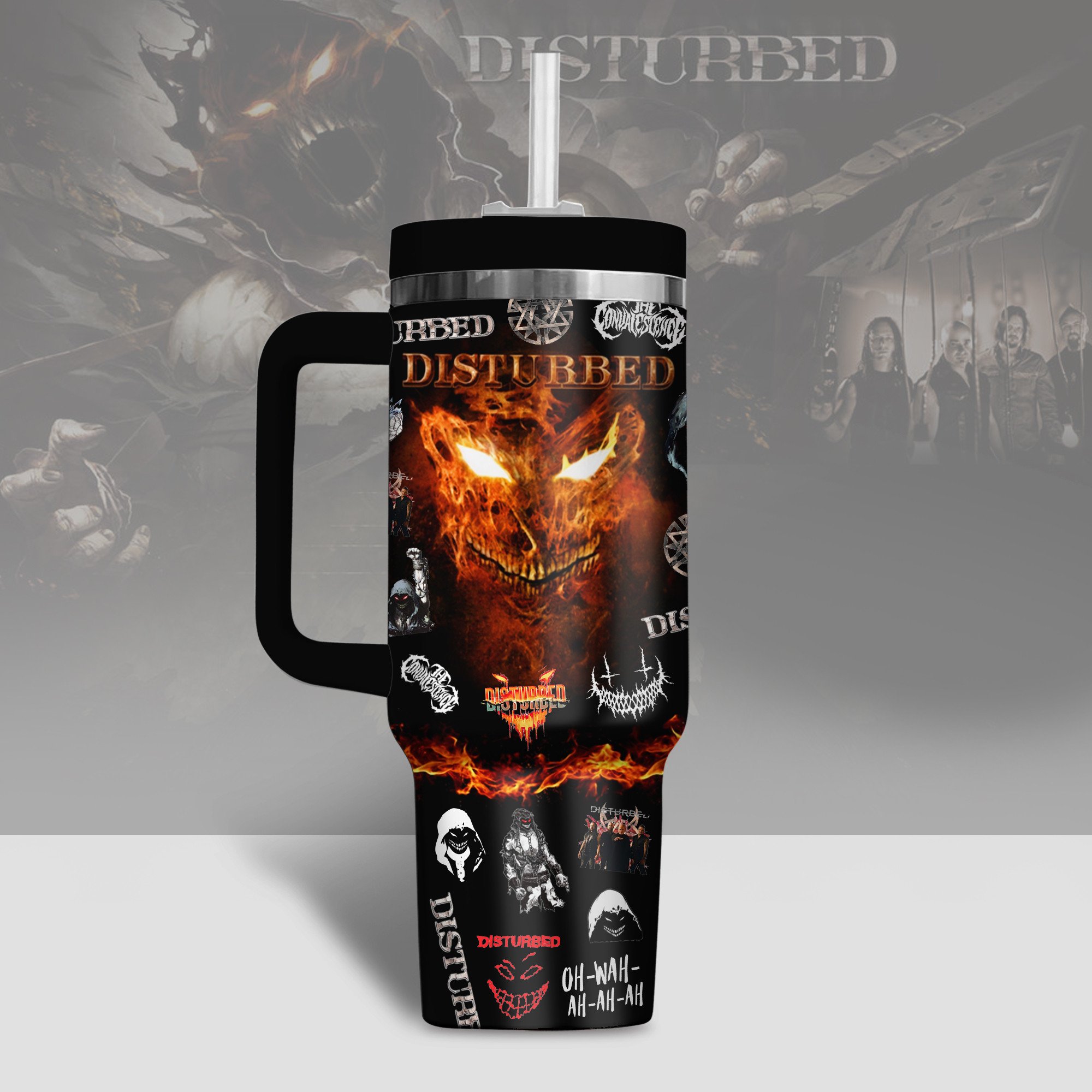 Disturbed Music Custom Stanley Cup 40 oz 30 oz Tumbler With HandleTVC2301801 - Image 2