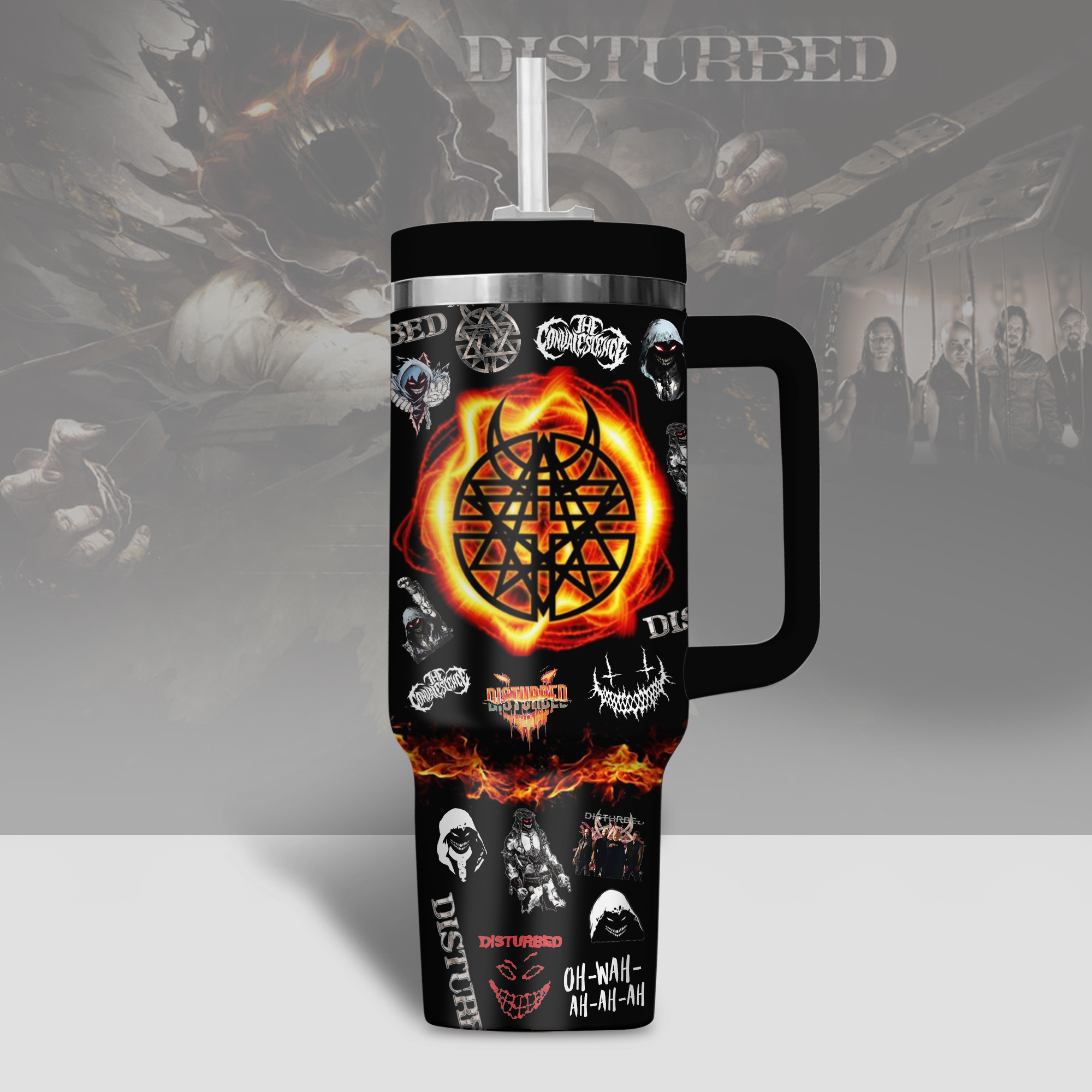 Disturbed Music Custom Stanley Cup 40 oz 30 oz Tumbler With HandleTVC2301801 - Image 3