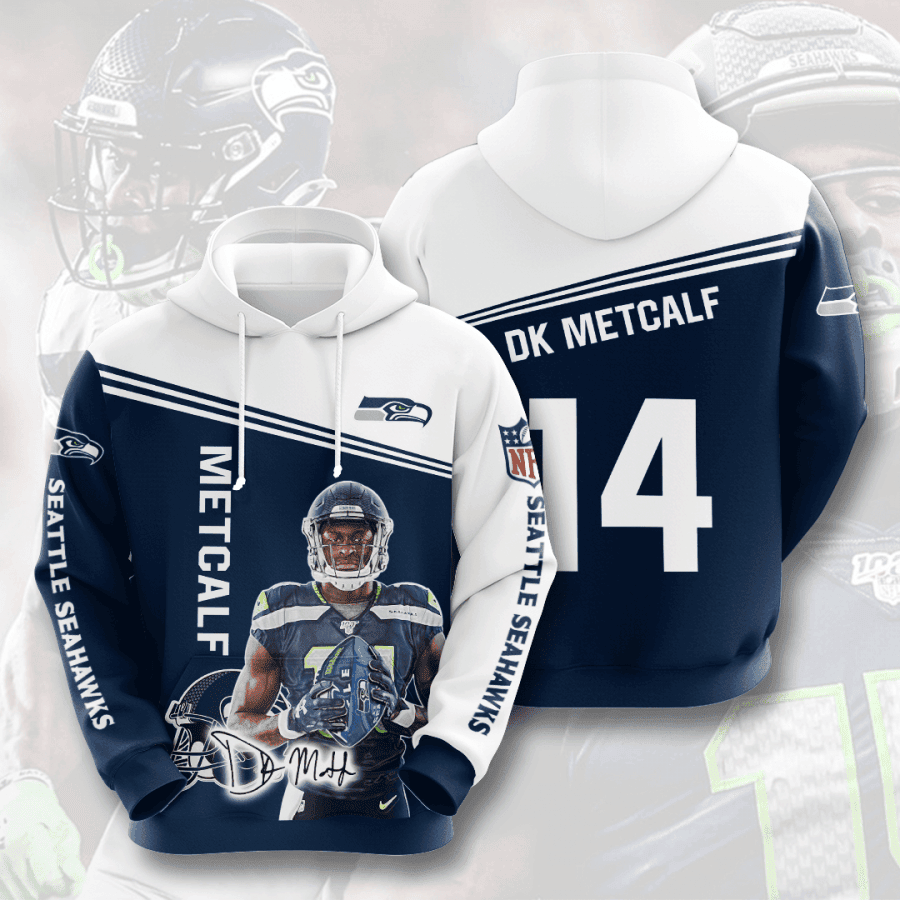 DK Metcalf Seattle Seahawks 3D All Over Print Hoodie, Zip Hoodie