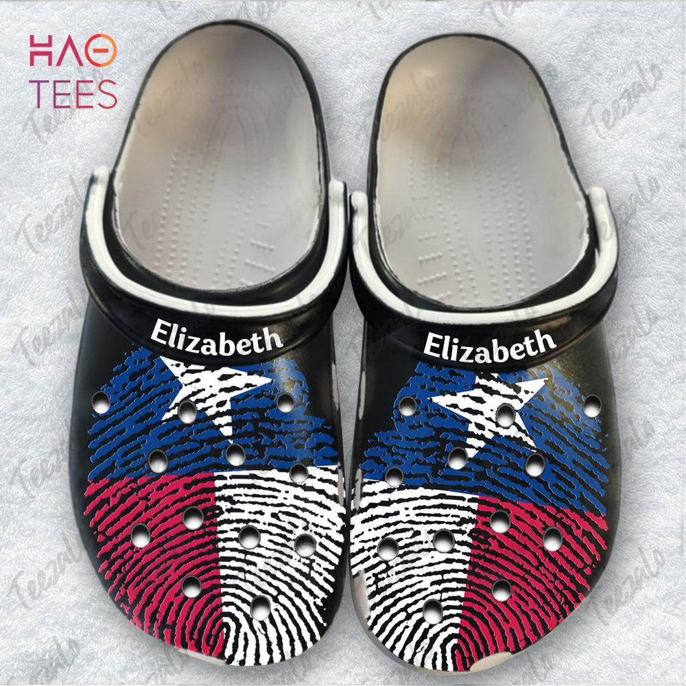 DNA Texas Flag Crocs Crocband Clogs Shoes Comfortable For Men Women and Kids