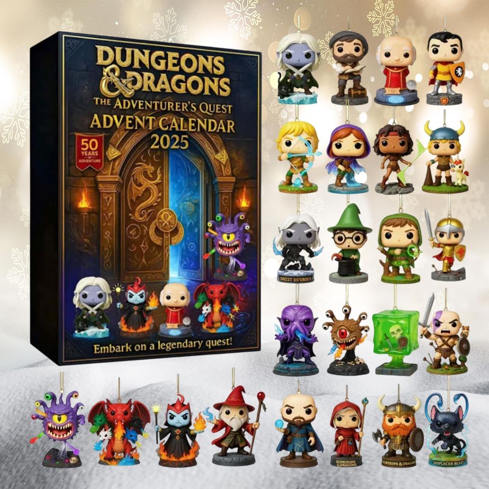 DnD Advent Calendar 2025, Christmas Dice Advent Calendar 24 Days, Vacation Countdown Calendar for Gamers Role Players - Image 2