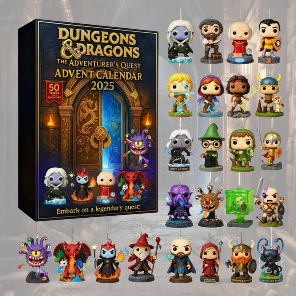 DnD Advent Calendar 2025, Christmas Dice Advent Calendar 24 Days, Vacation Countdown Calendar for Gamers Role Players - Image 2