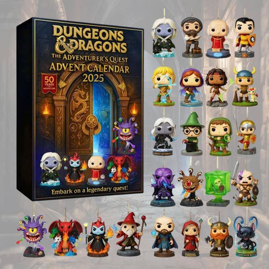 DnD Advent Calendar 2025, Christmas Dice Advent Calendar 24 Days, Vacation Countdown Calendar for Gamers Role Players - Image 8