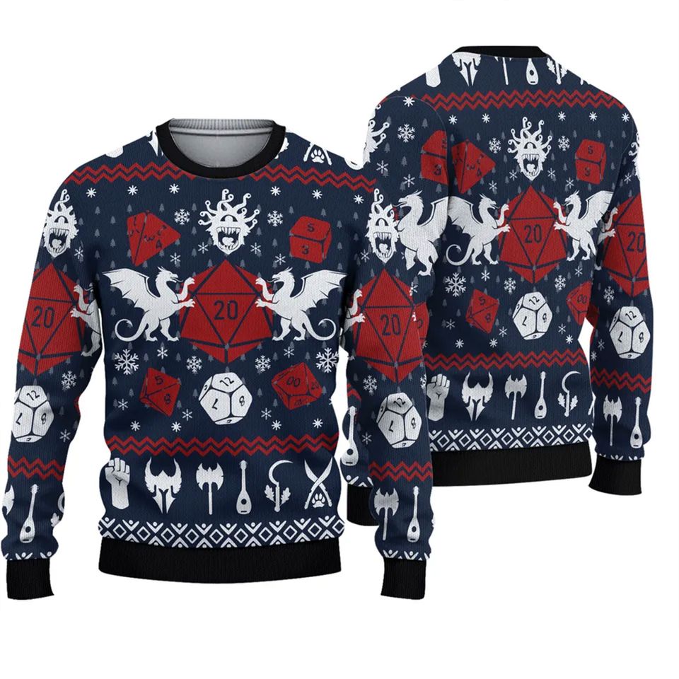 DnD Christmas Ugly Christmas Sweater