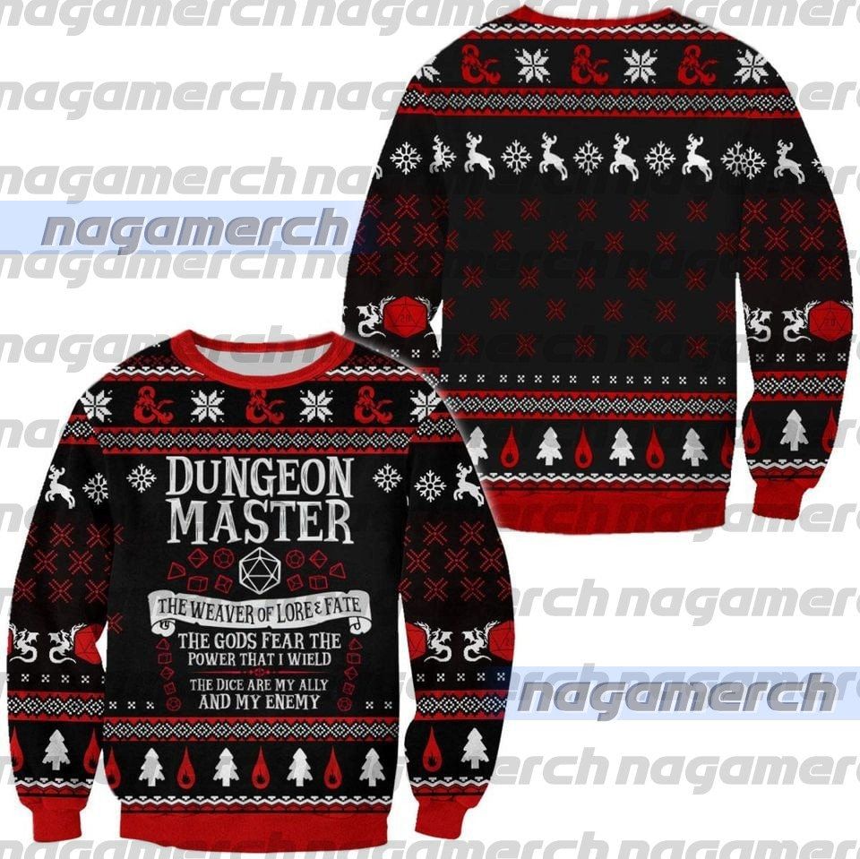 DnD Classes Collection Christmas 3D Sweater