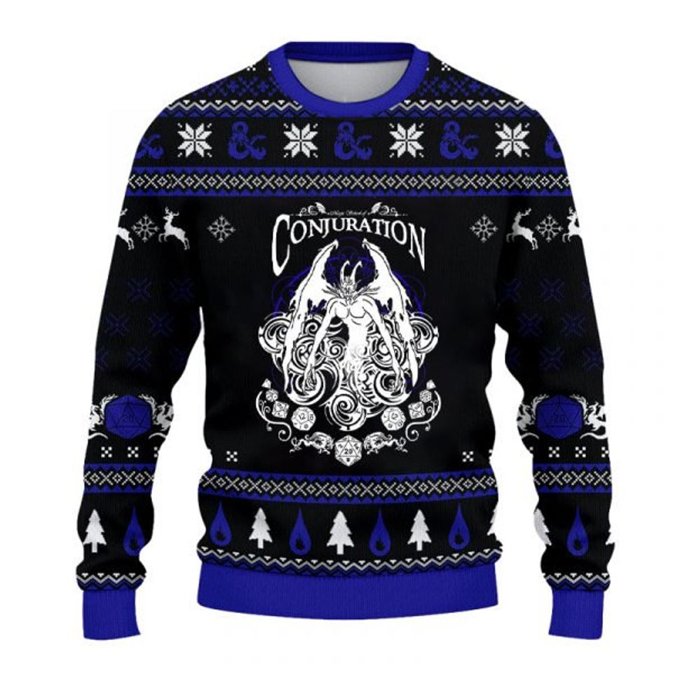 DnD Classes Collection Christmas Ugly 3D Sweater