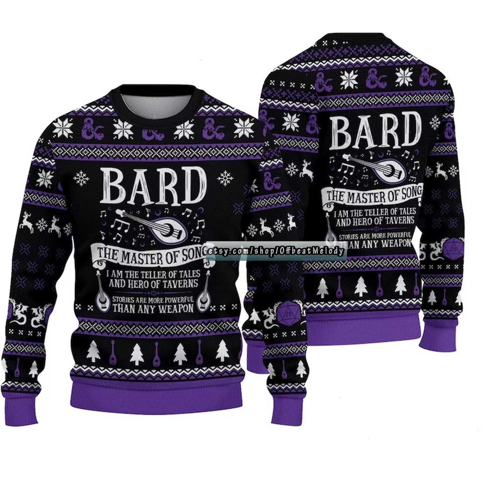 DnD Classes Collection Christmas Ugly Sweater
