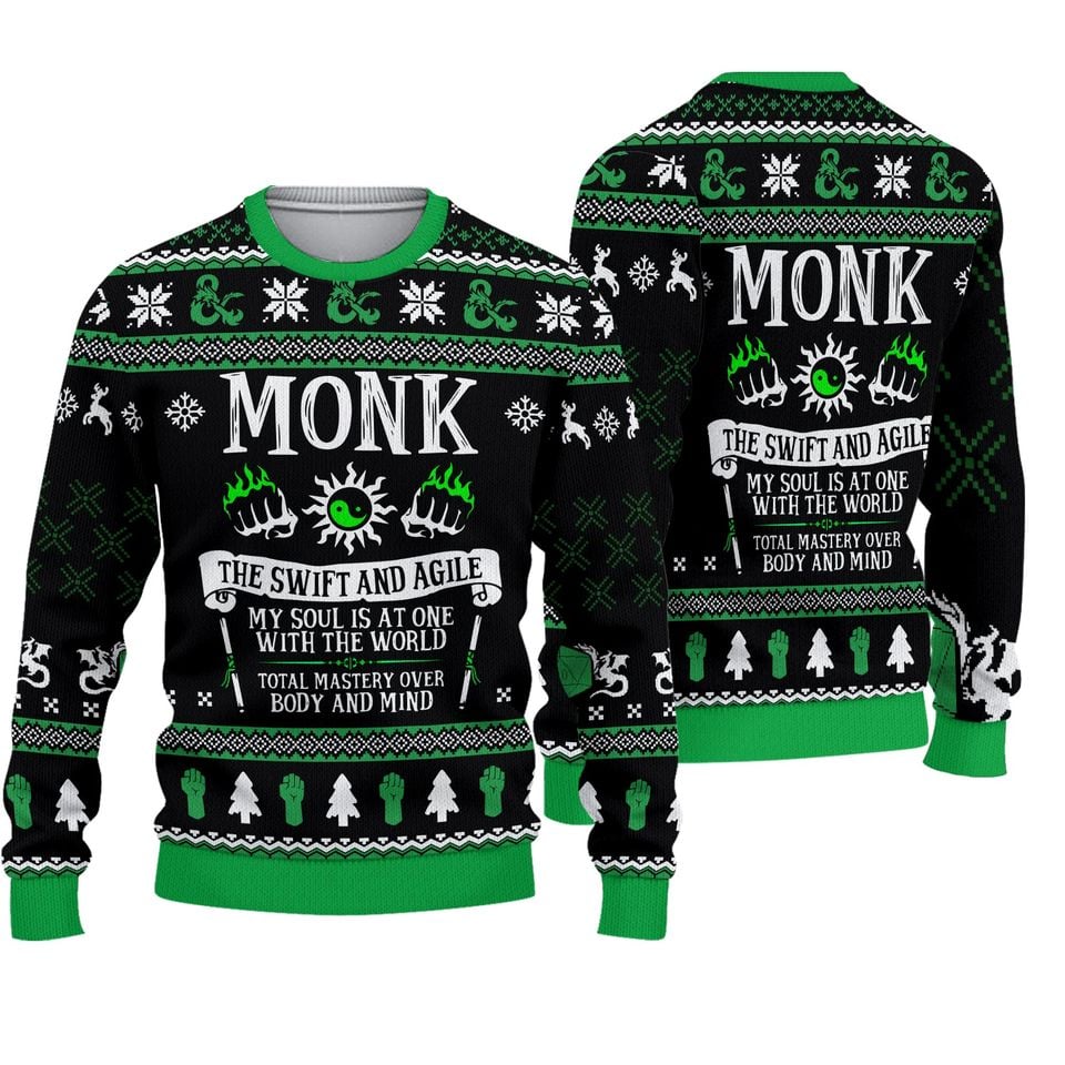 DnD Classes Collection Christmas Ugly Sweater