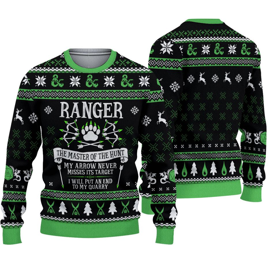 DND CLASSES RANGER Ugly 3D Sweater