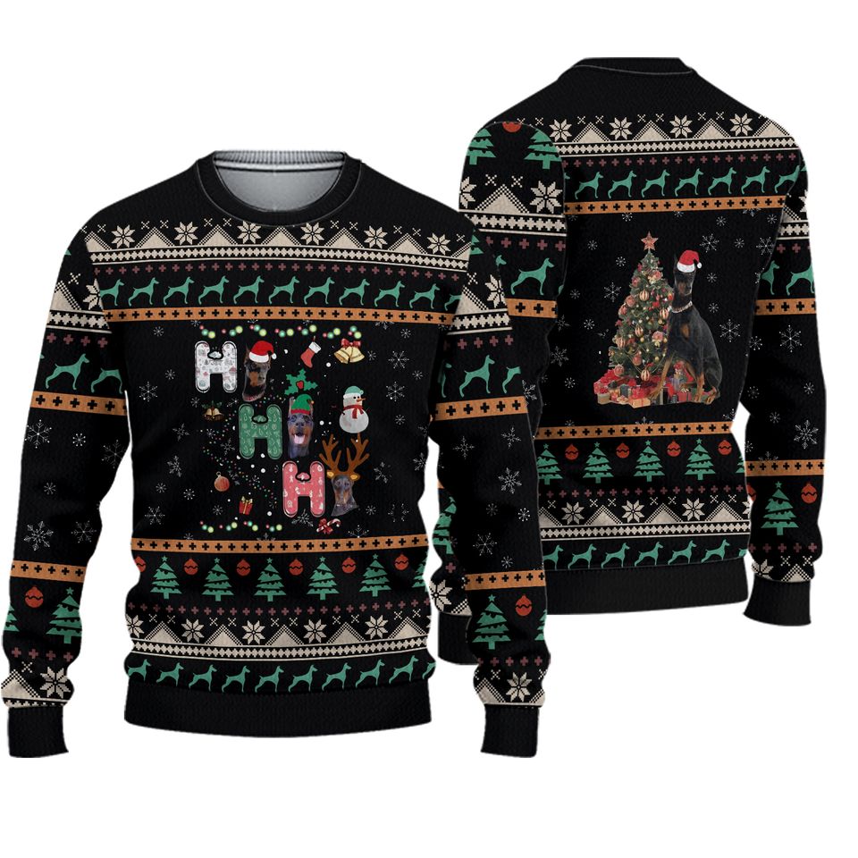 Doberman Ugly Christmas Sweater