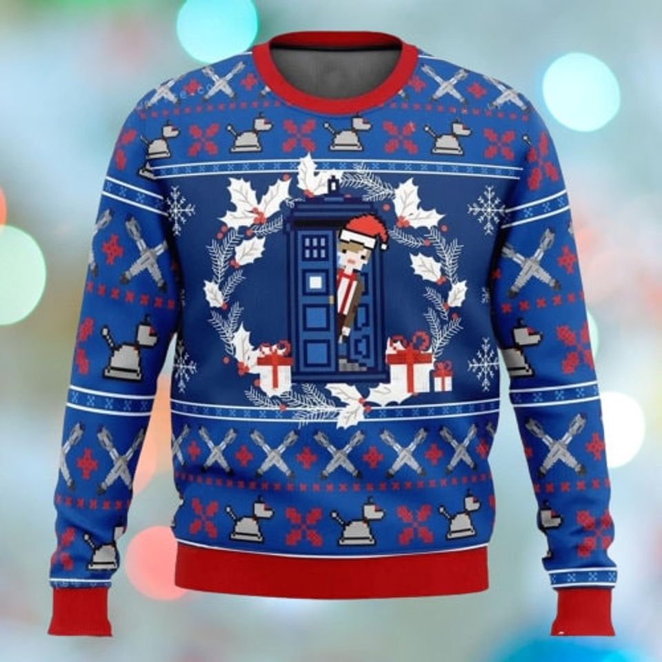 Doctor Mysterious Merry Christmas 3D Ugly Sweater