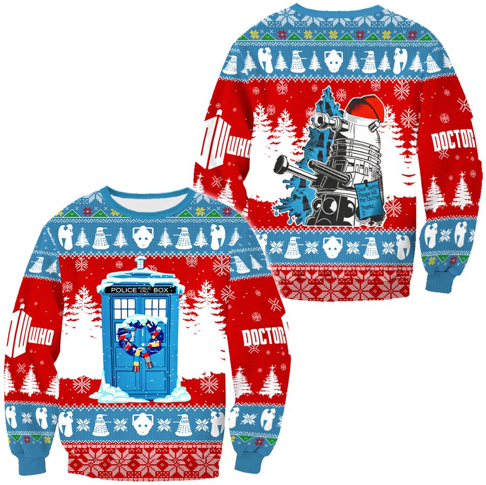 Doctor Who Shirt, Doctor Who Cosplay Ugly Sweater