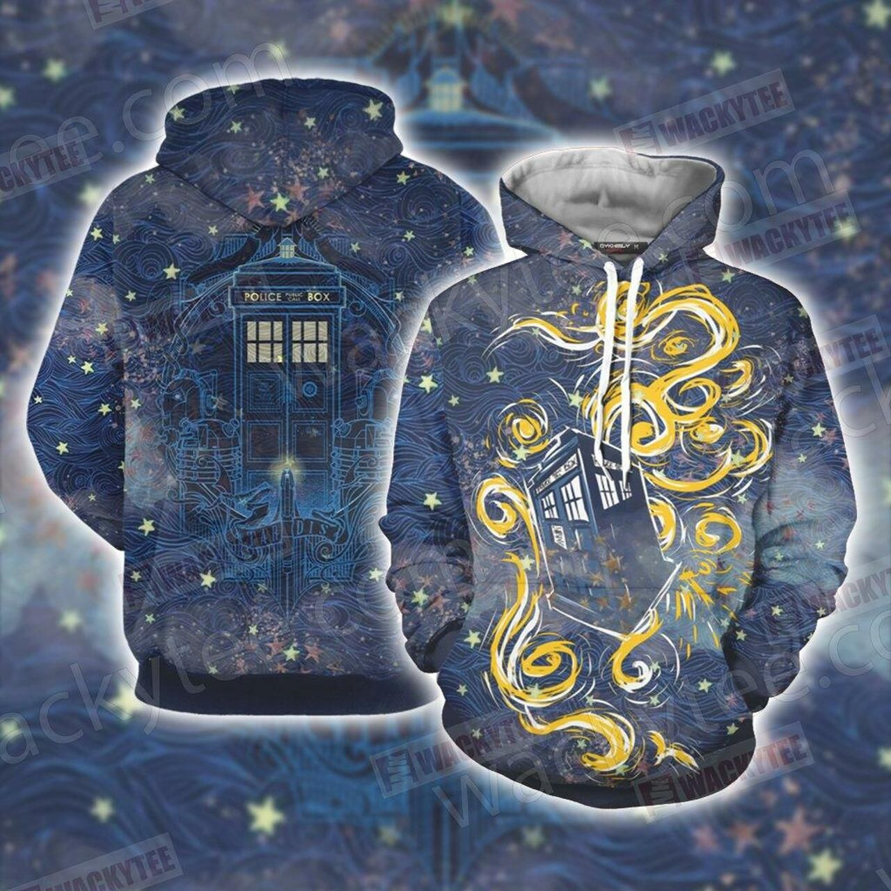Doctor Who - Tardis Unisex 3D All Over Print Hoodie, Zip Hoodie