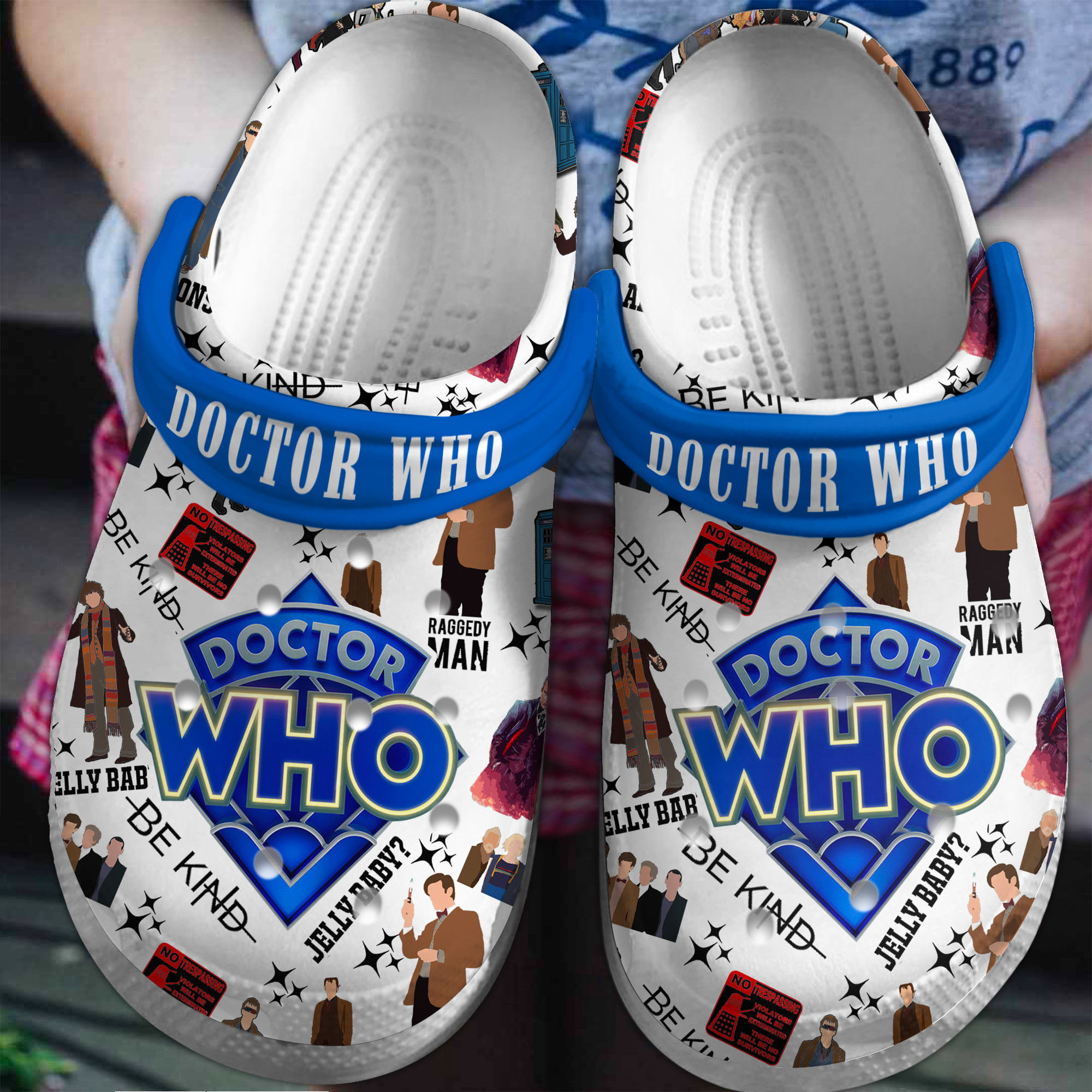 Doctor Who TV Series Crocs Crocband Clogs Shoes Comfortable For Men Women and Kids