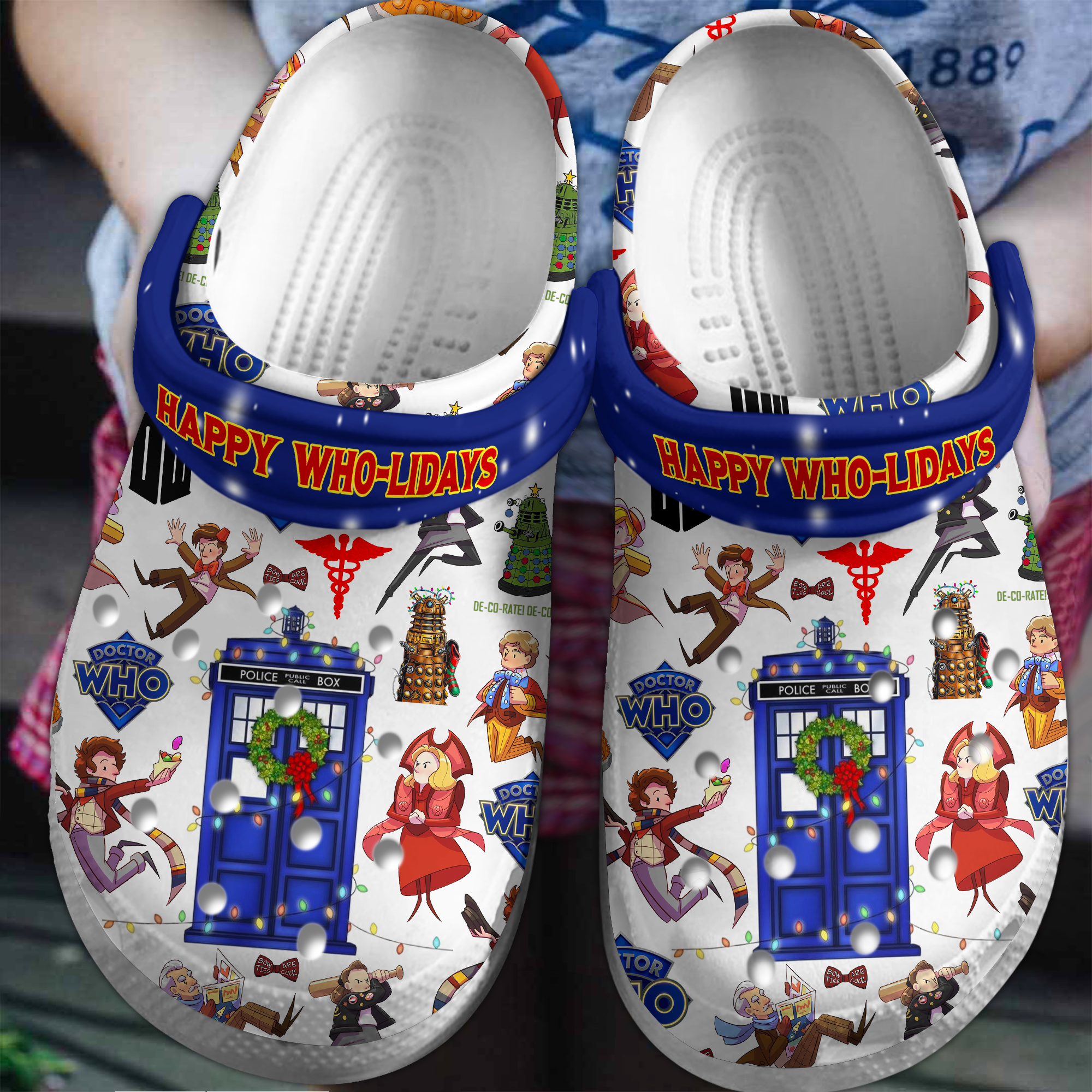 Doctor Who TV Series Crocs Crocband Clogs Shoes Comfortable For Men Women and Kids