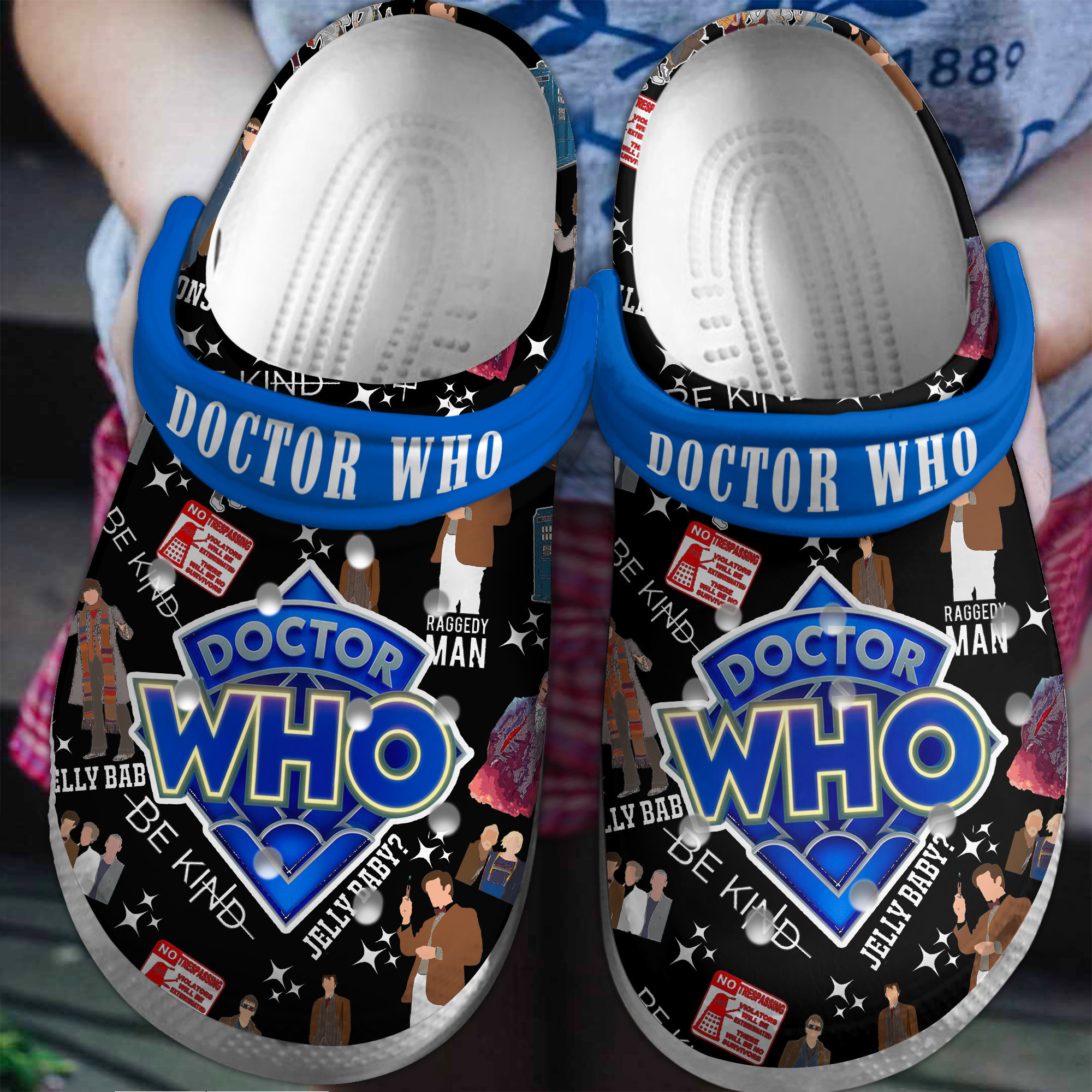 Doctor Who TV Series Crocs Crocband Clogs Shoes Comfortable For Men Women and Kids