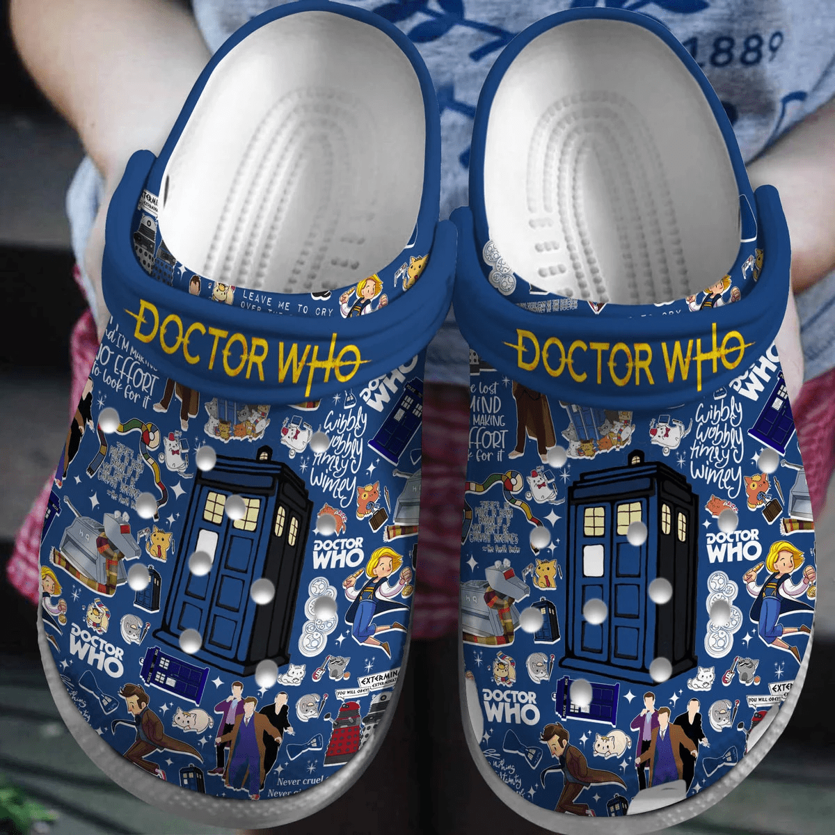 Doctor Who TV Series Crocs Crocband Clogs Shoes Comfortable For Men Women and Kids