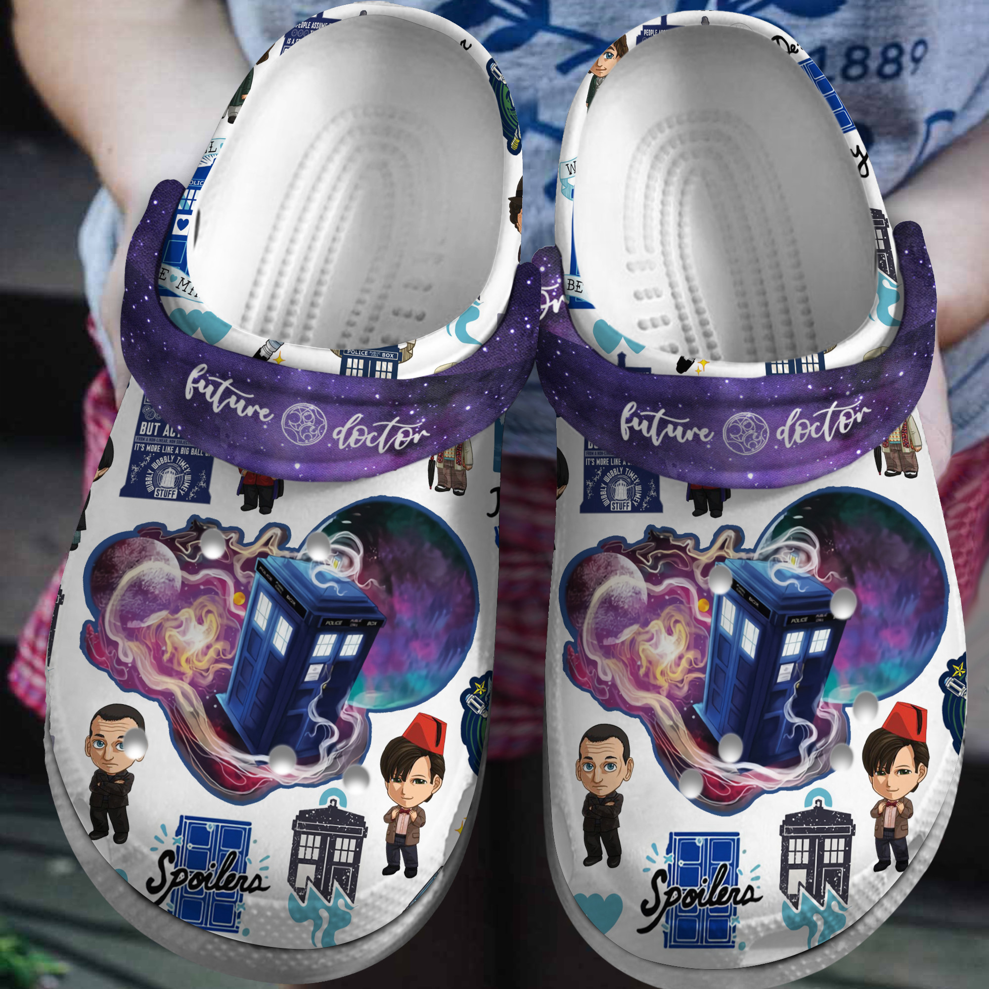 Doctor Who TV Series Crocs Crocband Clogs Shoes Comfortable For Men Women and Kids