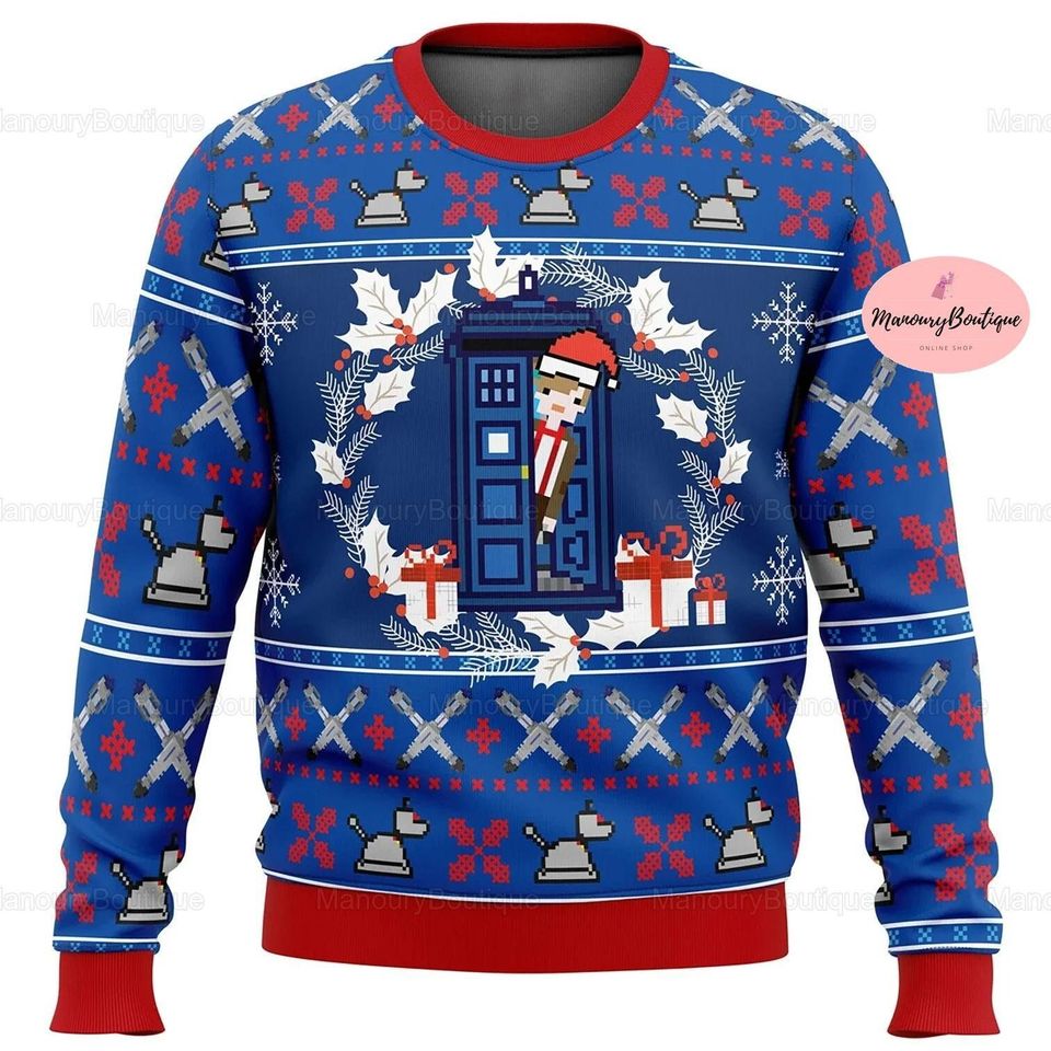 Doctor Who Ugly Christmas Sweater, Doctor Who Sweater