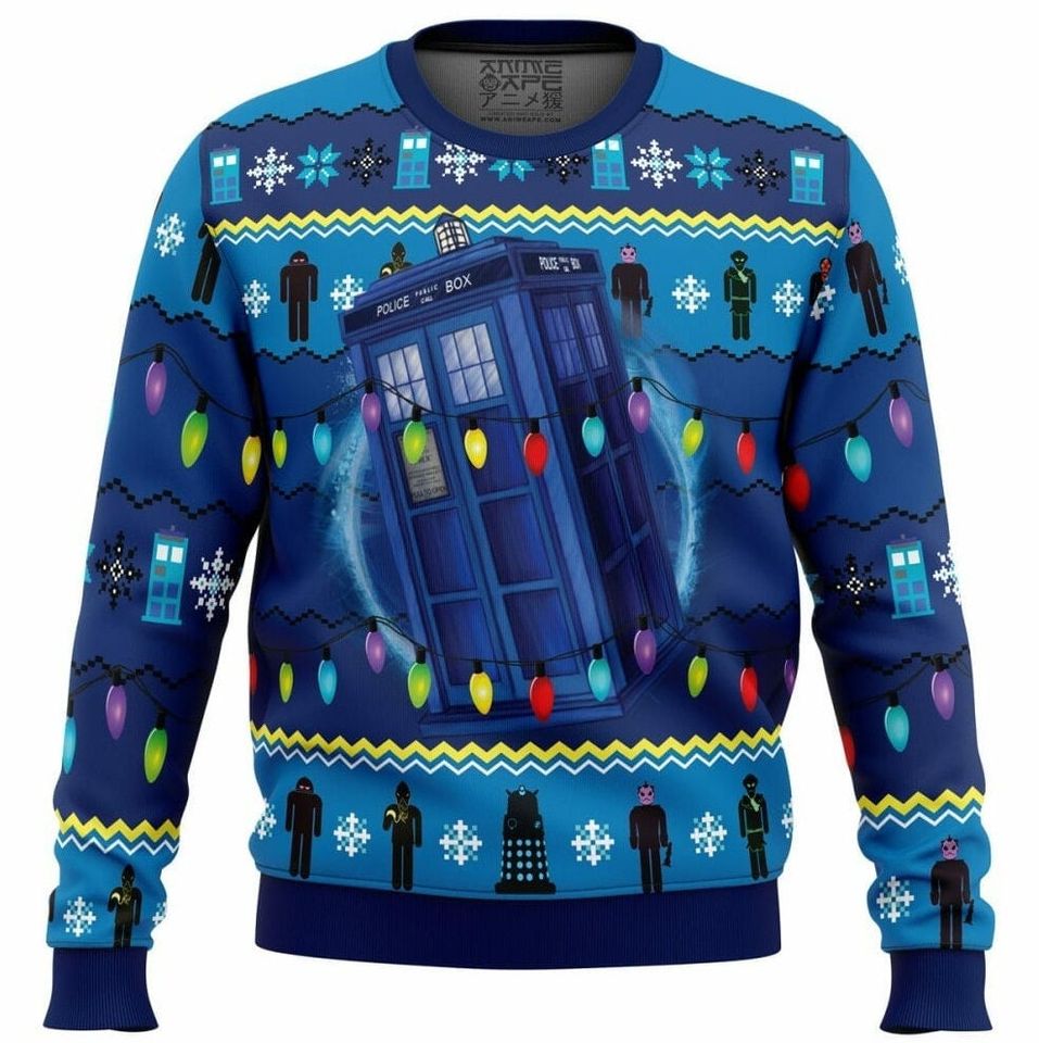 Doctor Who Ugly Knitted Christmas 3D Sweater