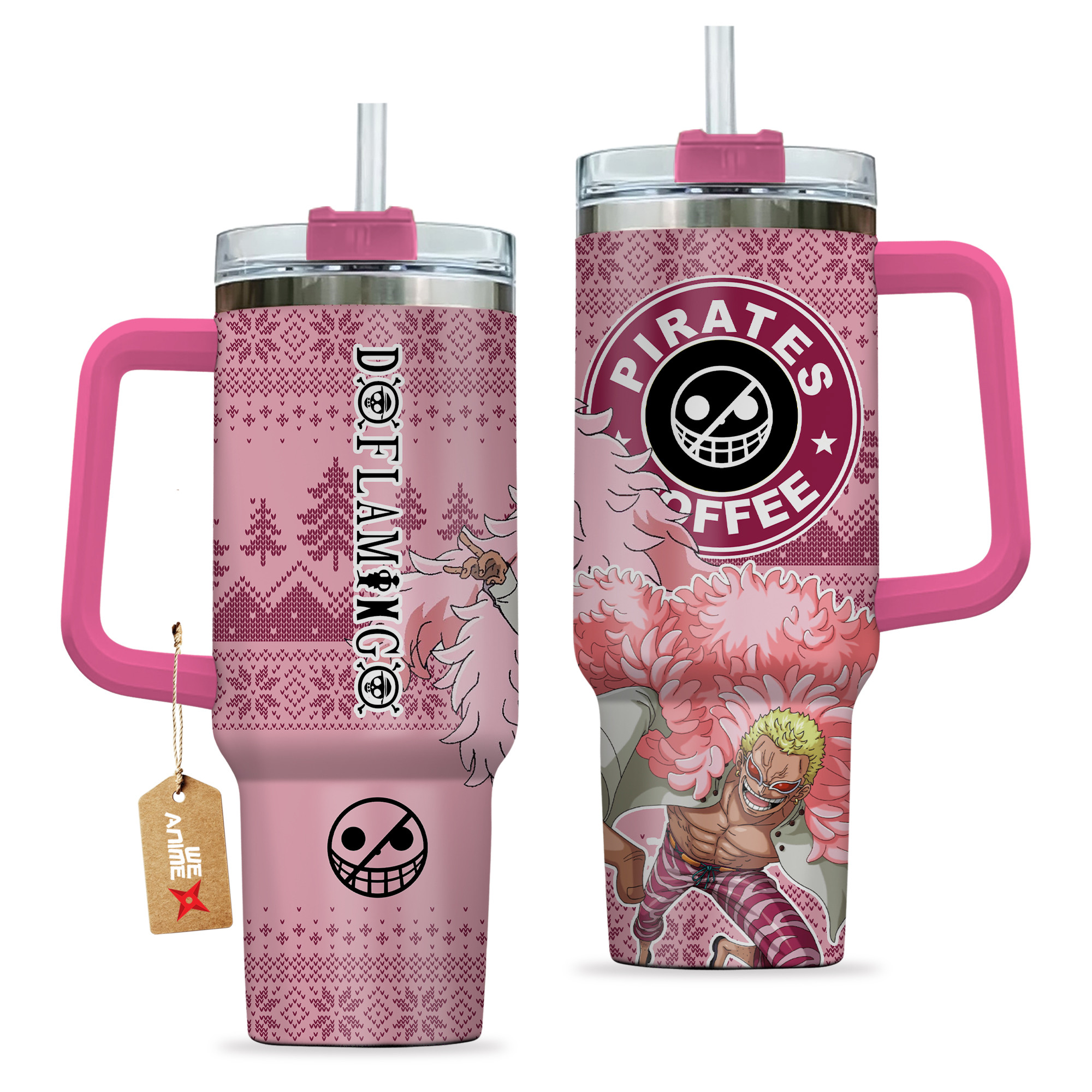 Doflamingo One piece Anime Custom Stanley Cup 40 oz 30 oz Tumbler With HandleTVC2301155 - Image 2