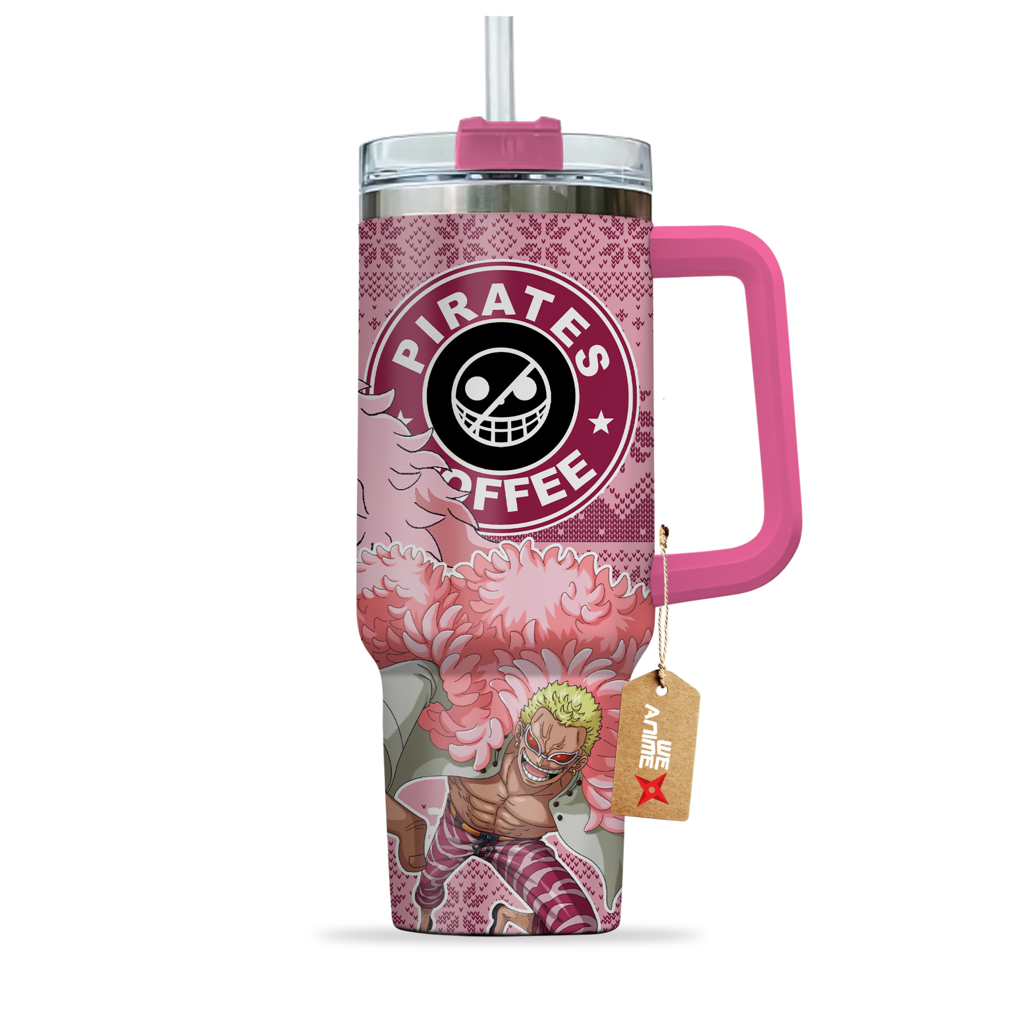 Doflamingo One piece Anime Custom Stanley Cup 40 oz 30 oz Tumbler With HandleTVC2301155 - Image 4