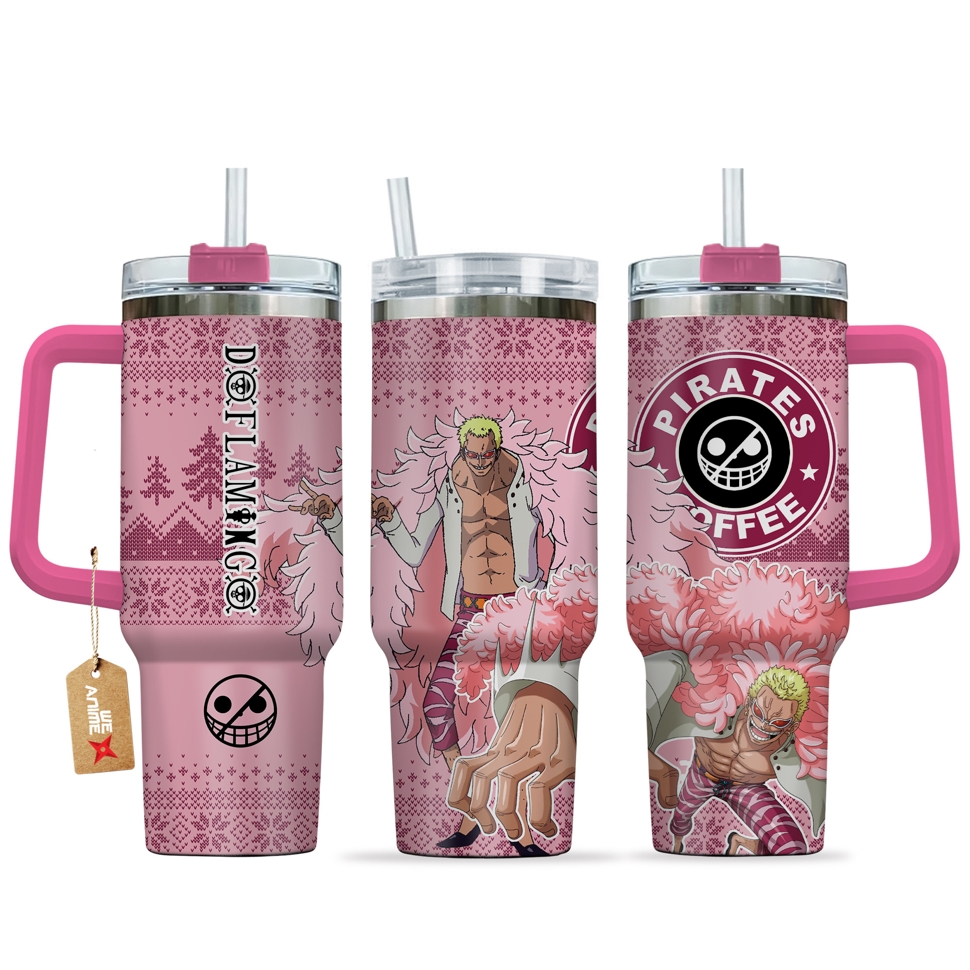 Doflamingo One piece Anime Custom Stanley Cup 40 oz 30 oz Tumbler With HandleTVC2301155