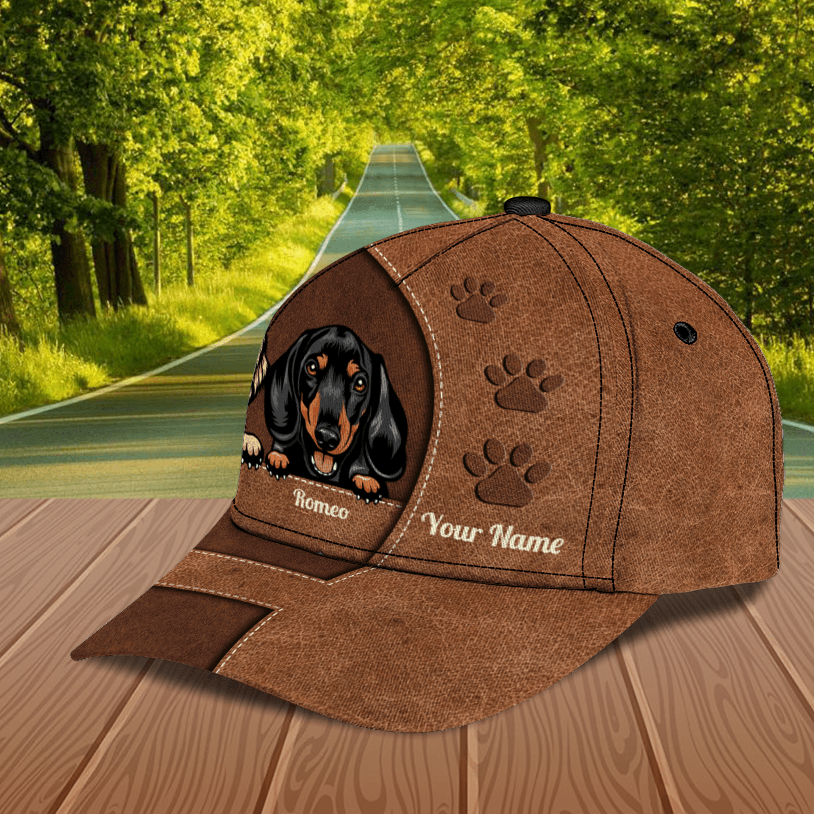 Dog All Brown Personalized Cap, Personalized Gift for Dog Lovers, Dog Dad, Dog Mom Trucker Hats Custom Hats Gifts For Men & Women