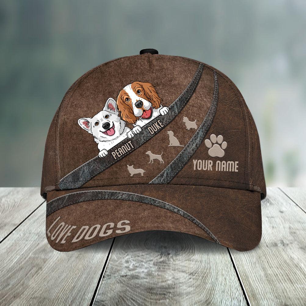 Dog All Brown Personalized Cap, Personalized Gift for Dog Lovers, Dog Dad, Dog Mom Trucker Hats Custom Hats Gifts For Men & Women