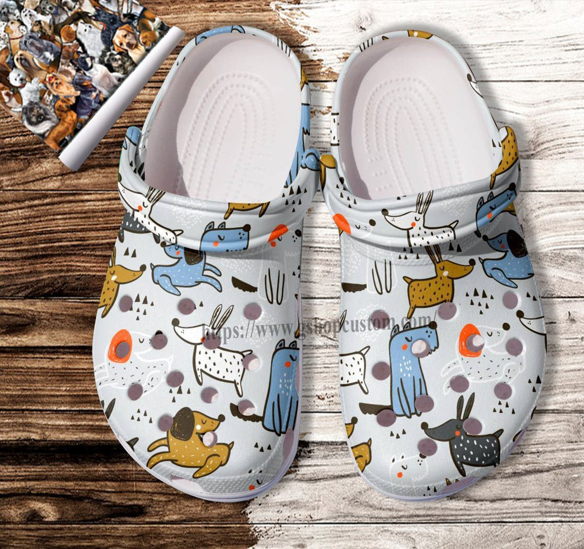 Dog Anime Meme Chibi Shoes Gift Birthday Girl - Dog Funny Shoes Croc Clogs Gift Boy Girl