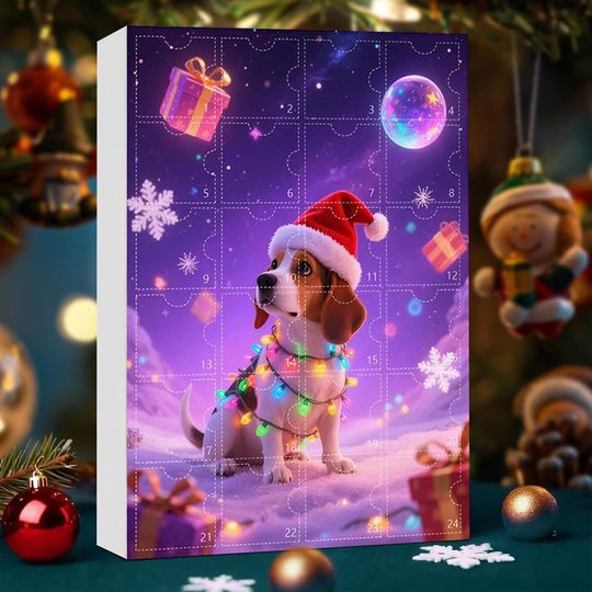 Dog Breed Advent Calendar 2025, 24 Day Countdown Dog Figurines : Vintage Christmas Ornament Countdown - Image 23