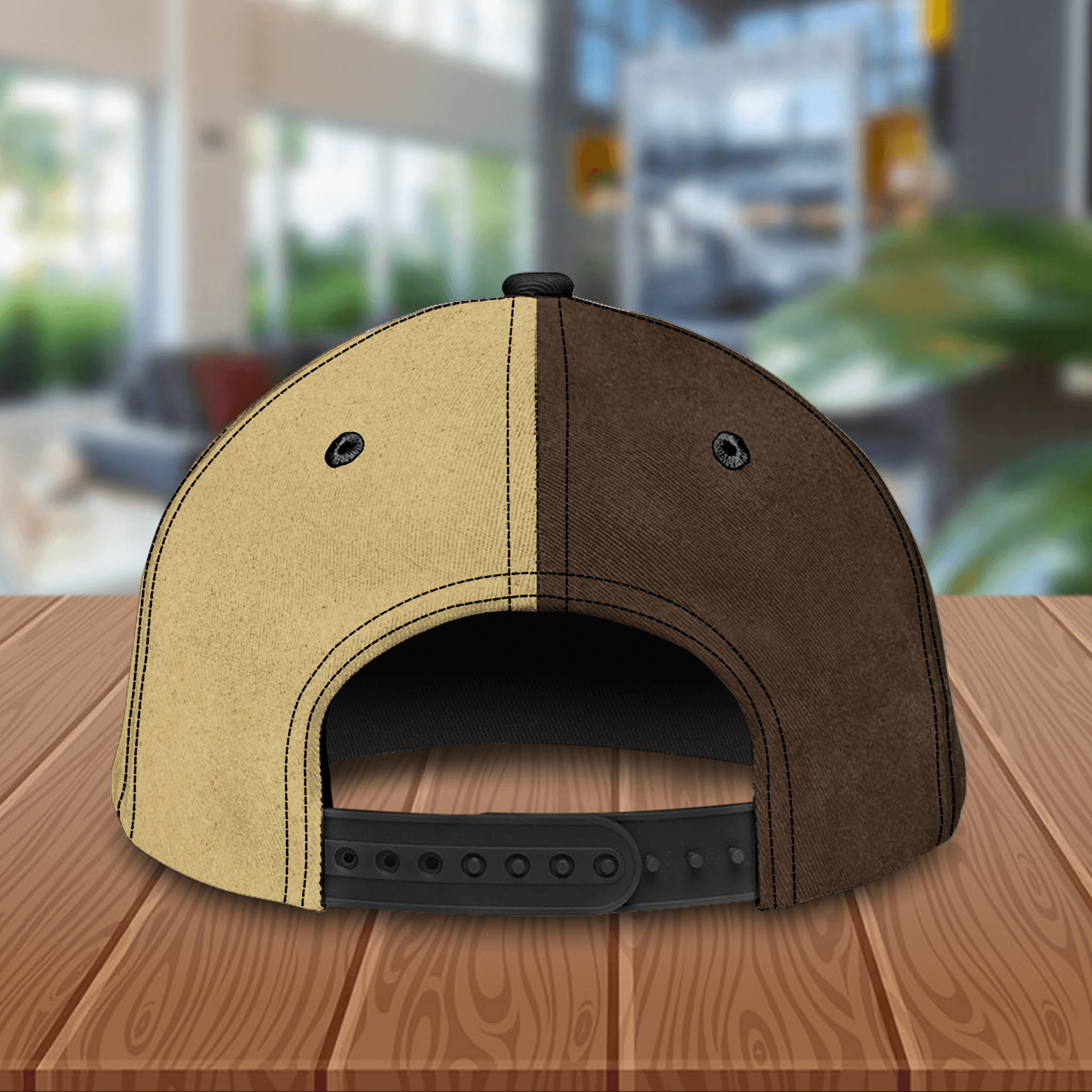 Dog Brown And Yellow Pattern Personalized Classic Cap, Personalized Gift for Dog Lovers, Dog Dad, Dog Mom Trucker Hats Custom Hats Gifts For Men & Women