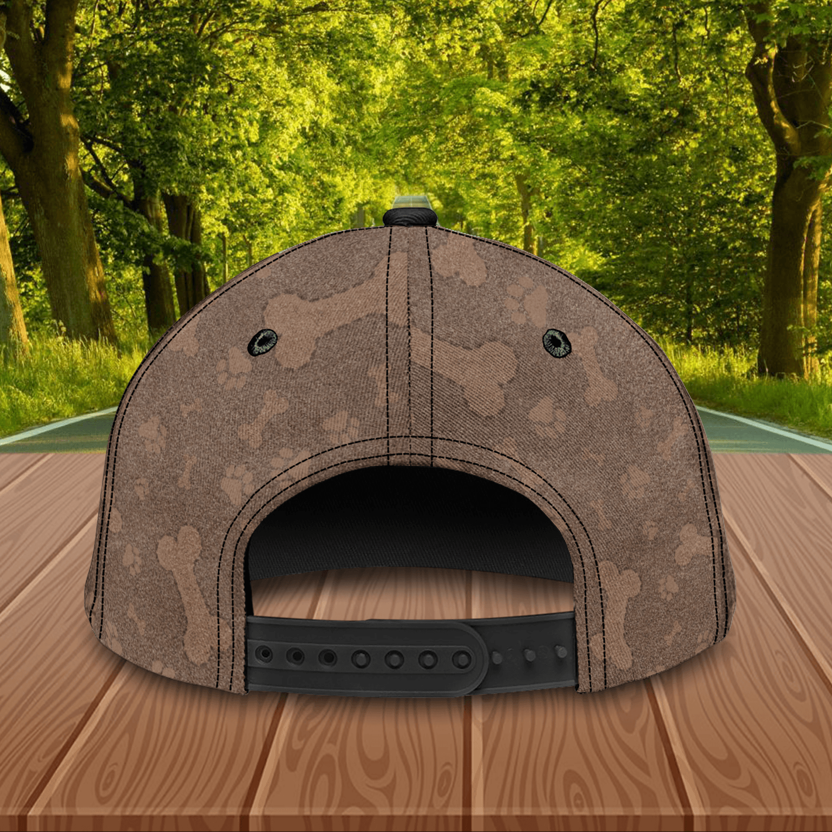 Dog Brown Heart Hook Personalized Classic Cap, Personalized Gift for Dog Lovers, Dog Dad, Dog Mom Trucker Hats Custom Hats Gifts For Men & Women