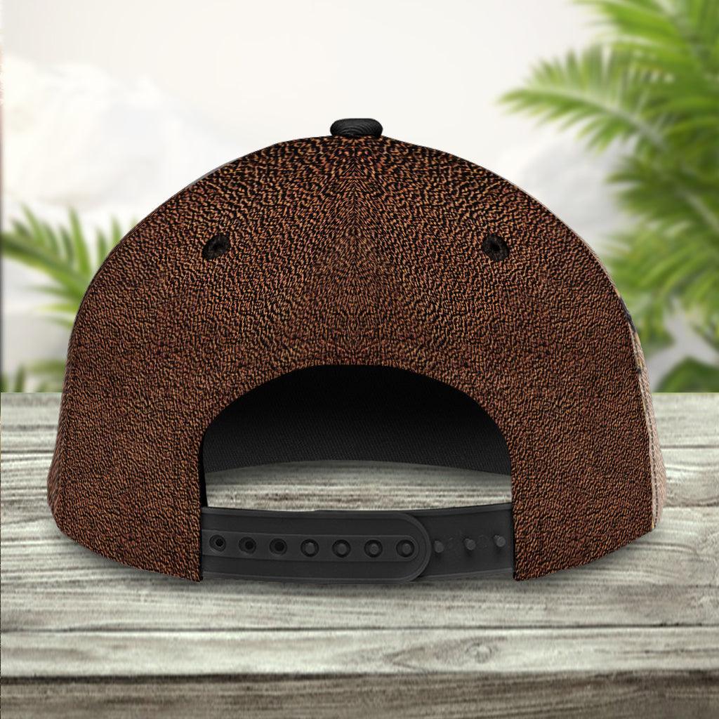 Dog Brown Layers Personalized Cap, Personalized Gift for Dog Lovers, Dog Dad, Dog Mom Trucker Hats Custom Hats Gifts For Men & Women