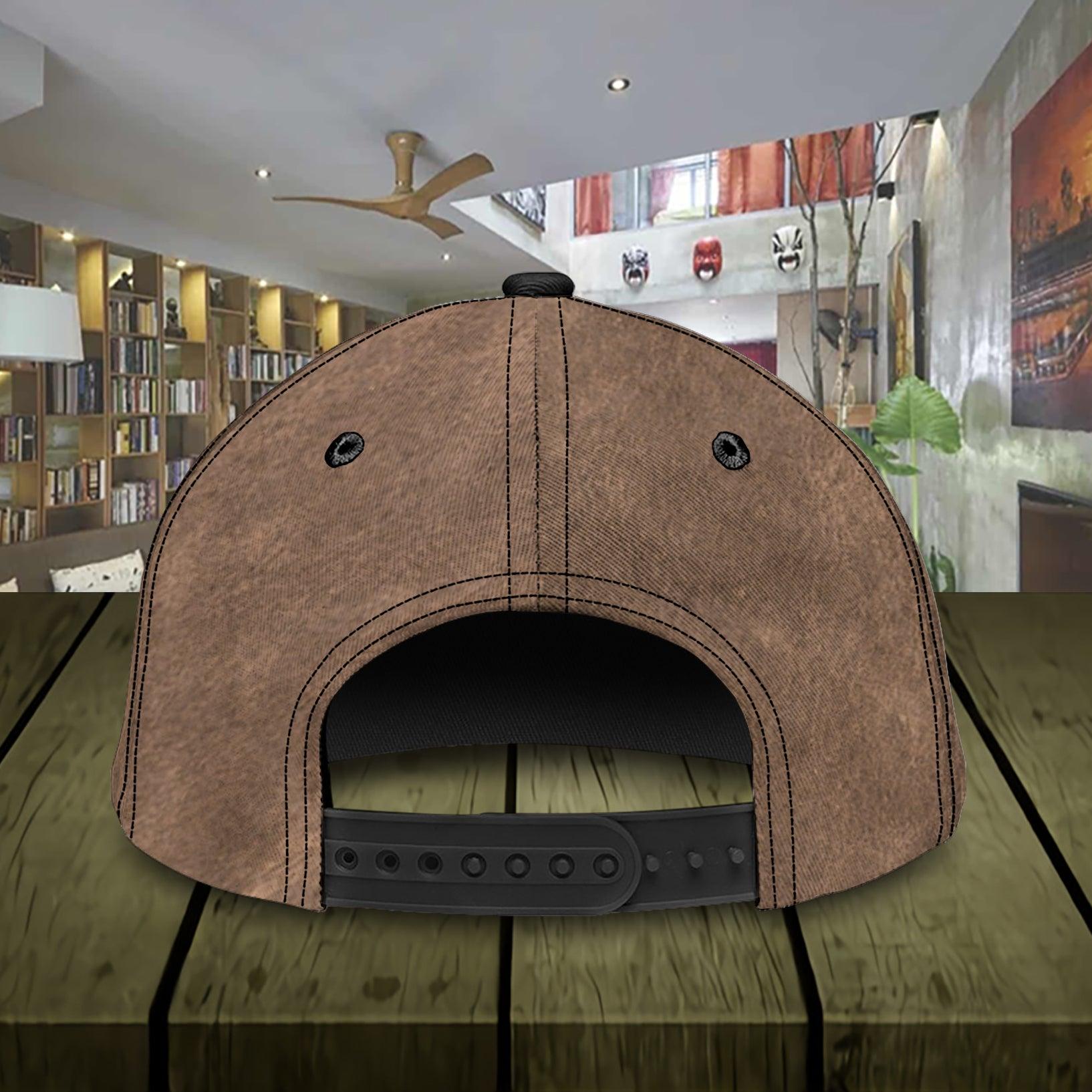 Dog Brown Paw And Name Tag Personalized Classic Cap, Personalized Gift for Dog Lovers, Dog Dad, Dog Mom Trucker Hats Custom Hats Gifts For Men & Women