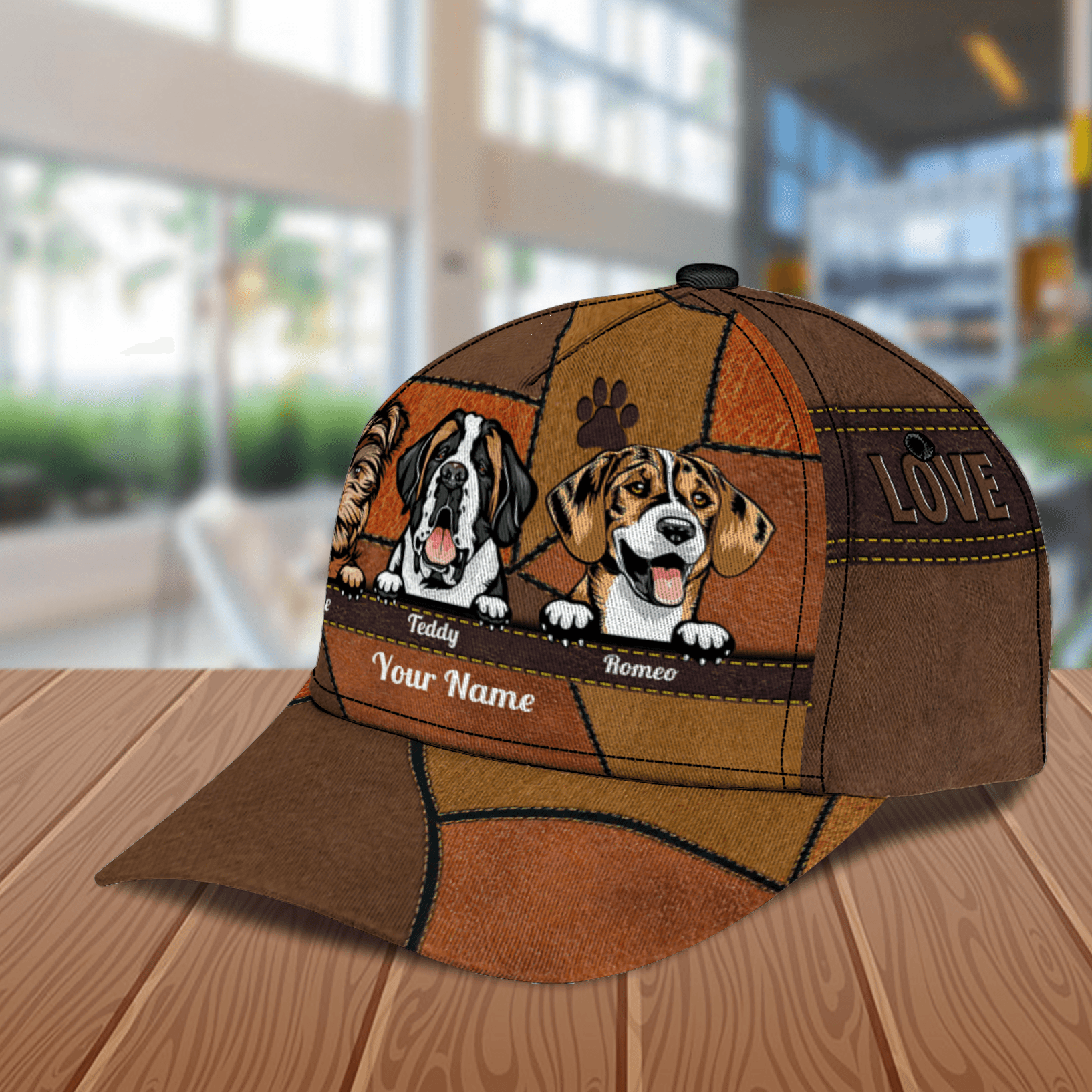 Dog Colorful Personalized Cap, Personalized Gift for Dog Lovers, Dog Dad, Dog Mom Trucker Hats Custom Hats Gifts For Men & Women