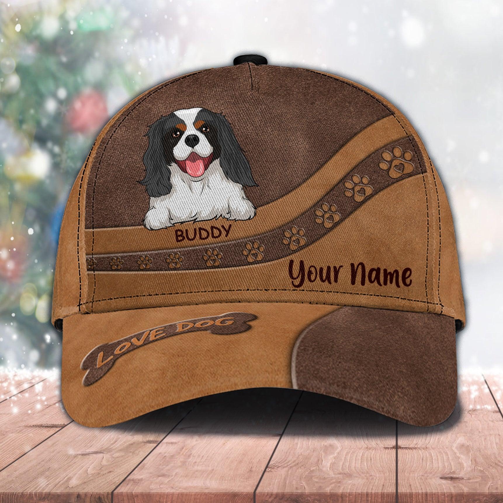 Dog Cutie Footprint Personalized Cap, Personalized Gift for Dog Lovers, Dog Dad, Dog Mom Trucker Hats Custom Hats Gifts For Men & Women