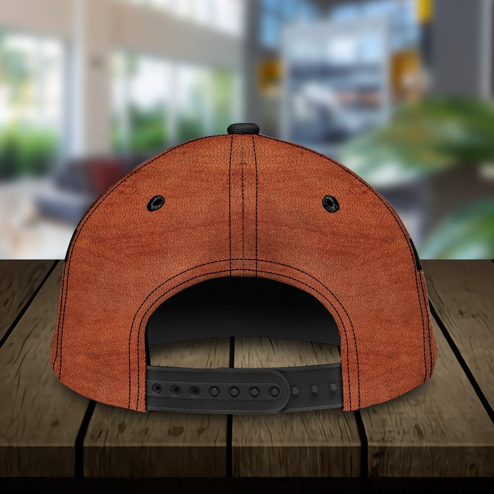 Dog Dark Brown Personalized Cap, Personalized Gift for Dog Lovers, Dog Dad, Dog Mom Trucker Hats Custom Hats Gifts For Men & Women